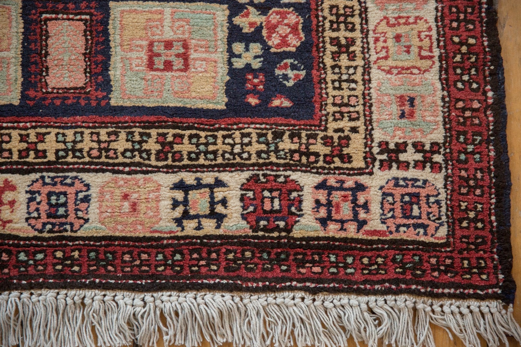 3.5x10 Vintage Ardebil Rug Runner - Image 8