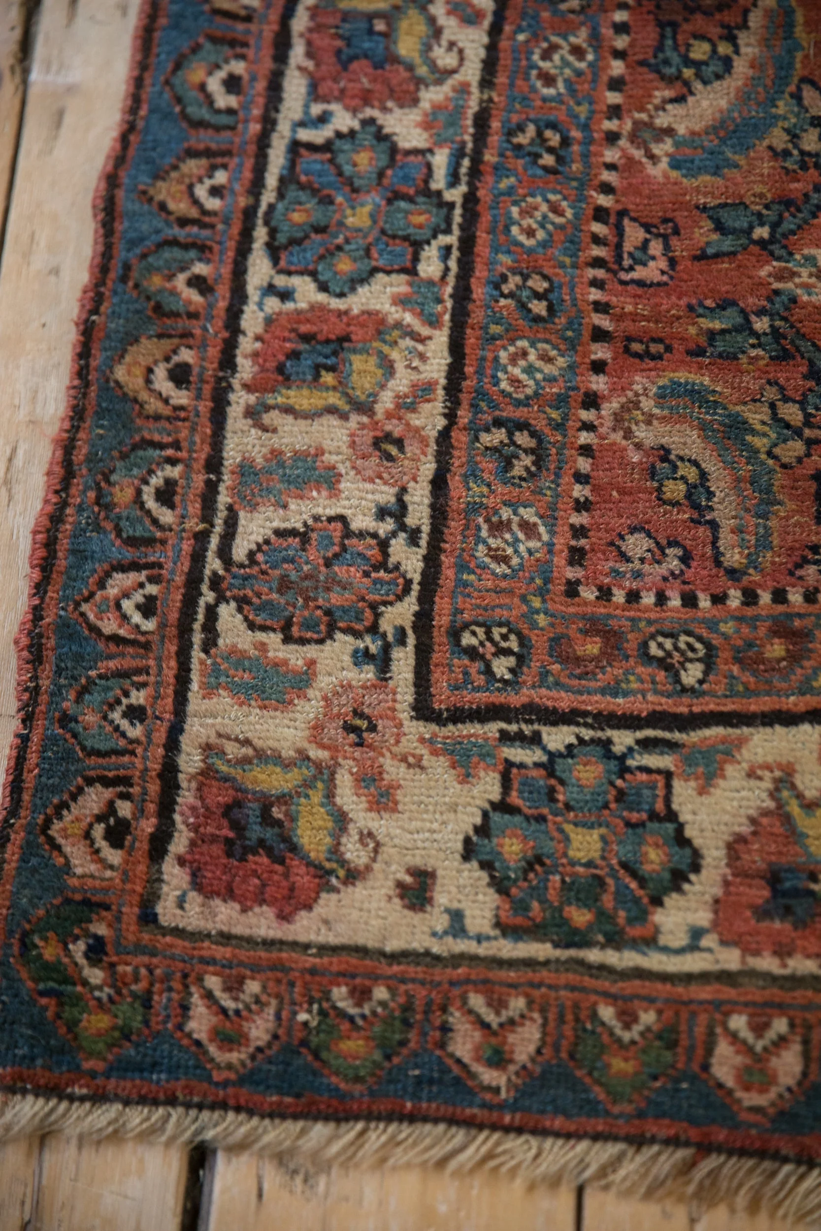 3.5x10 Vintage Bijar Rug Runner - Image 10
