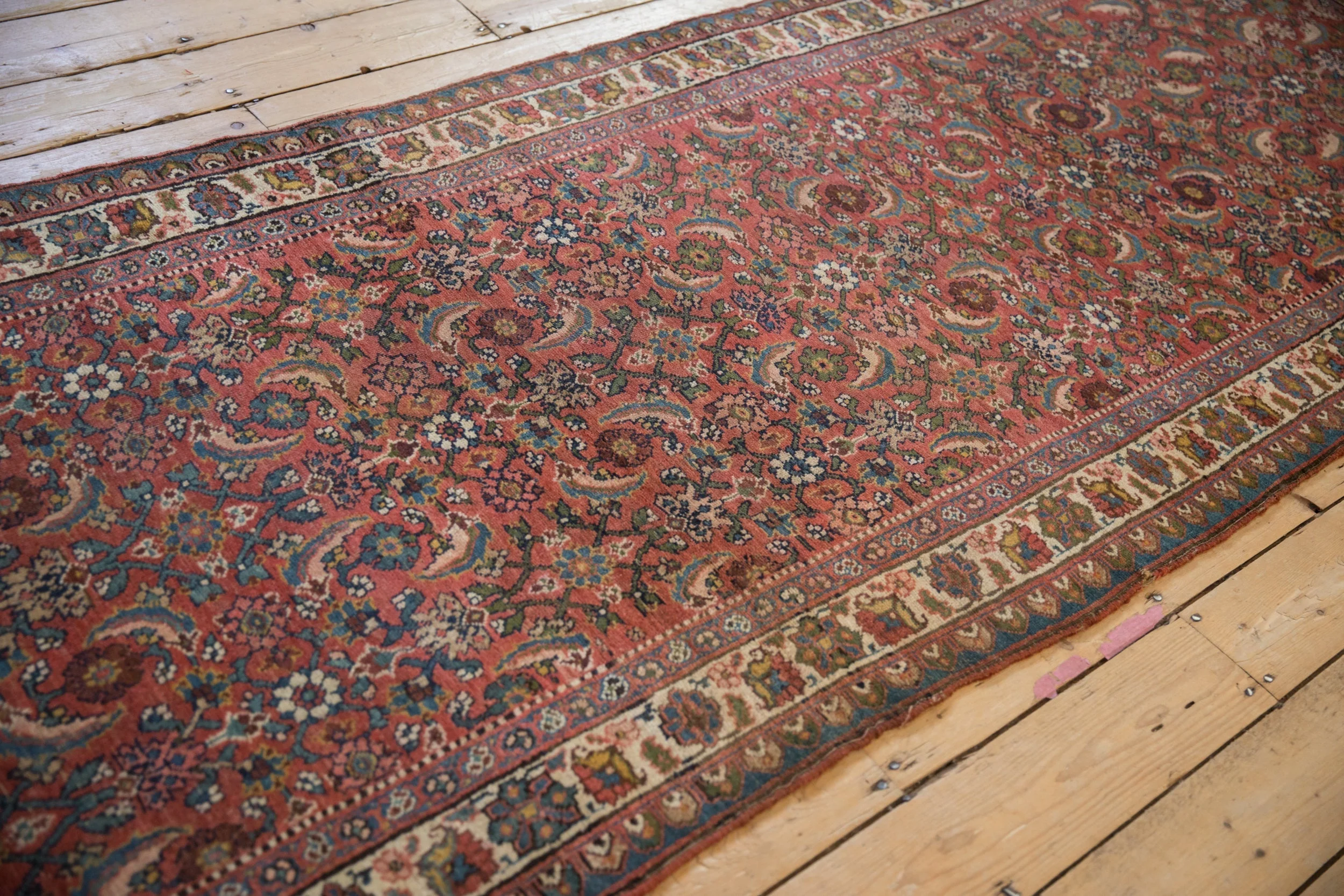 3.5x10 Vintage Bijar Rug Runner - Image 12