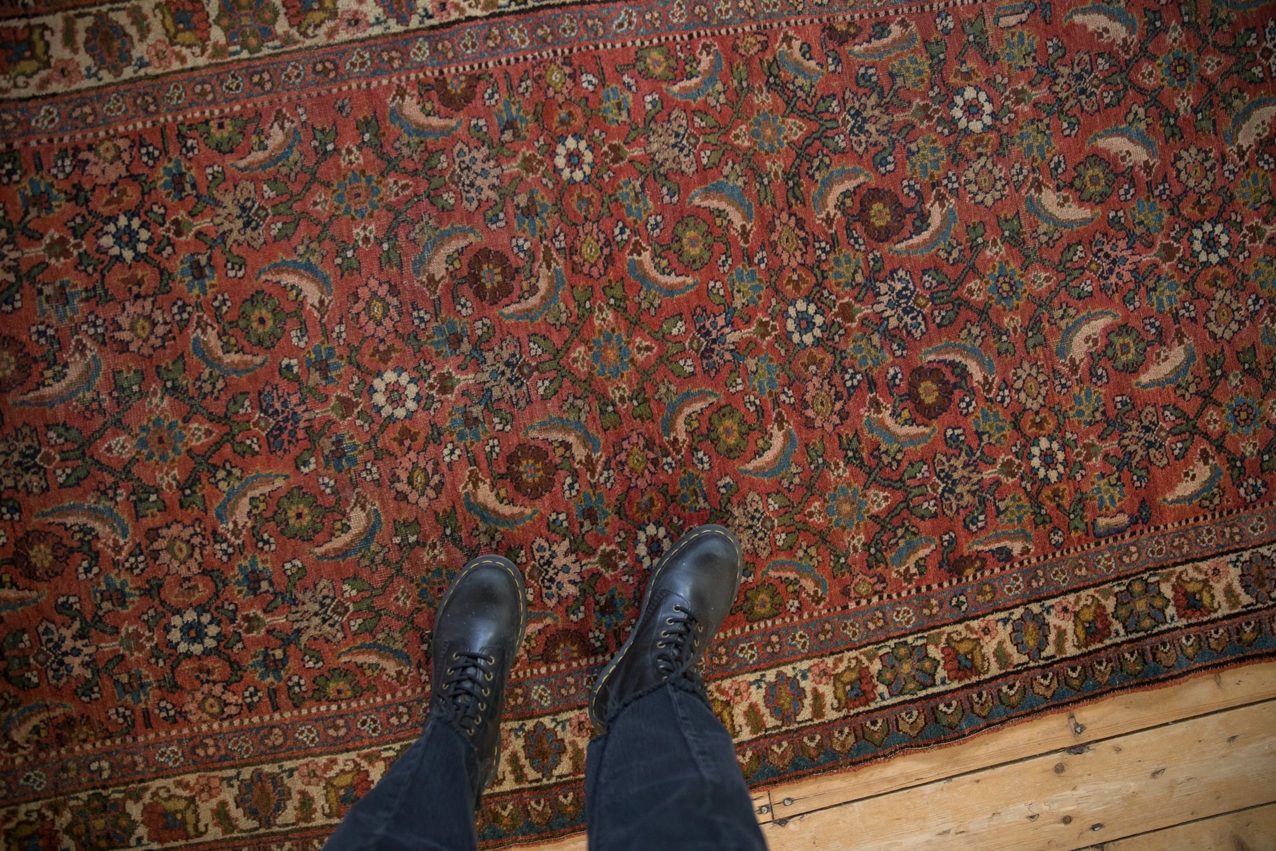 3.5x10 Vintage Bijar Rug Runner - Image 2