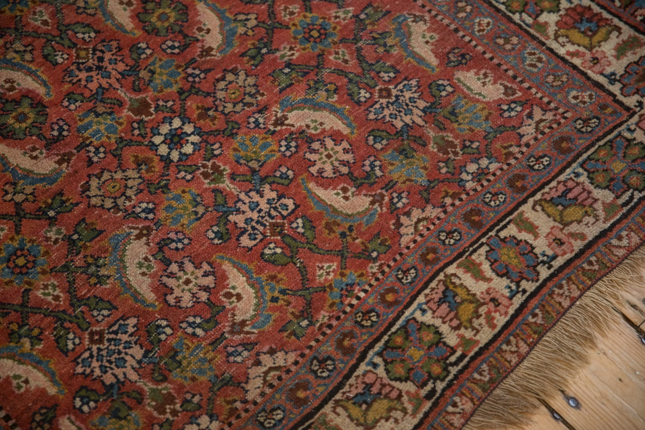 3.5x10 Vintage Bijar Rug Runner - Image 5