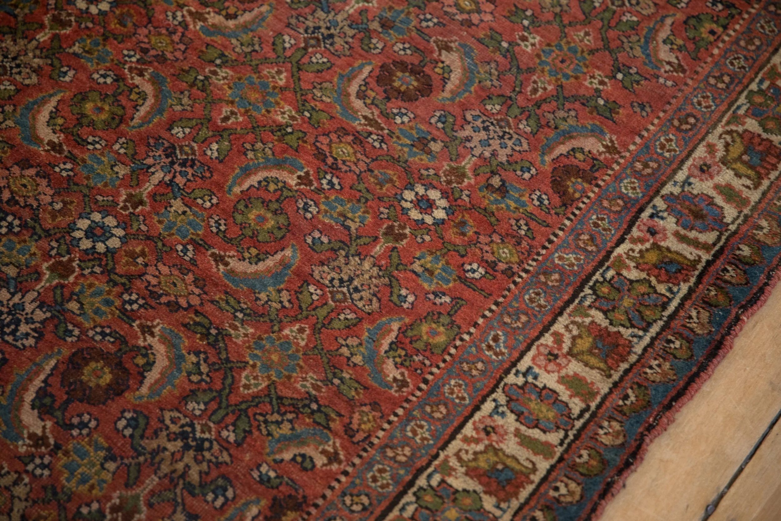 3.5x10 Vintage Bijar Rug Runner - Image 7