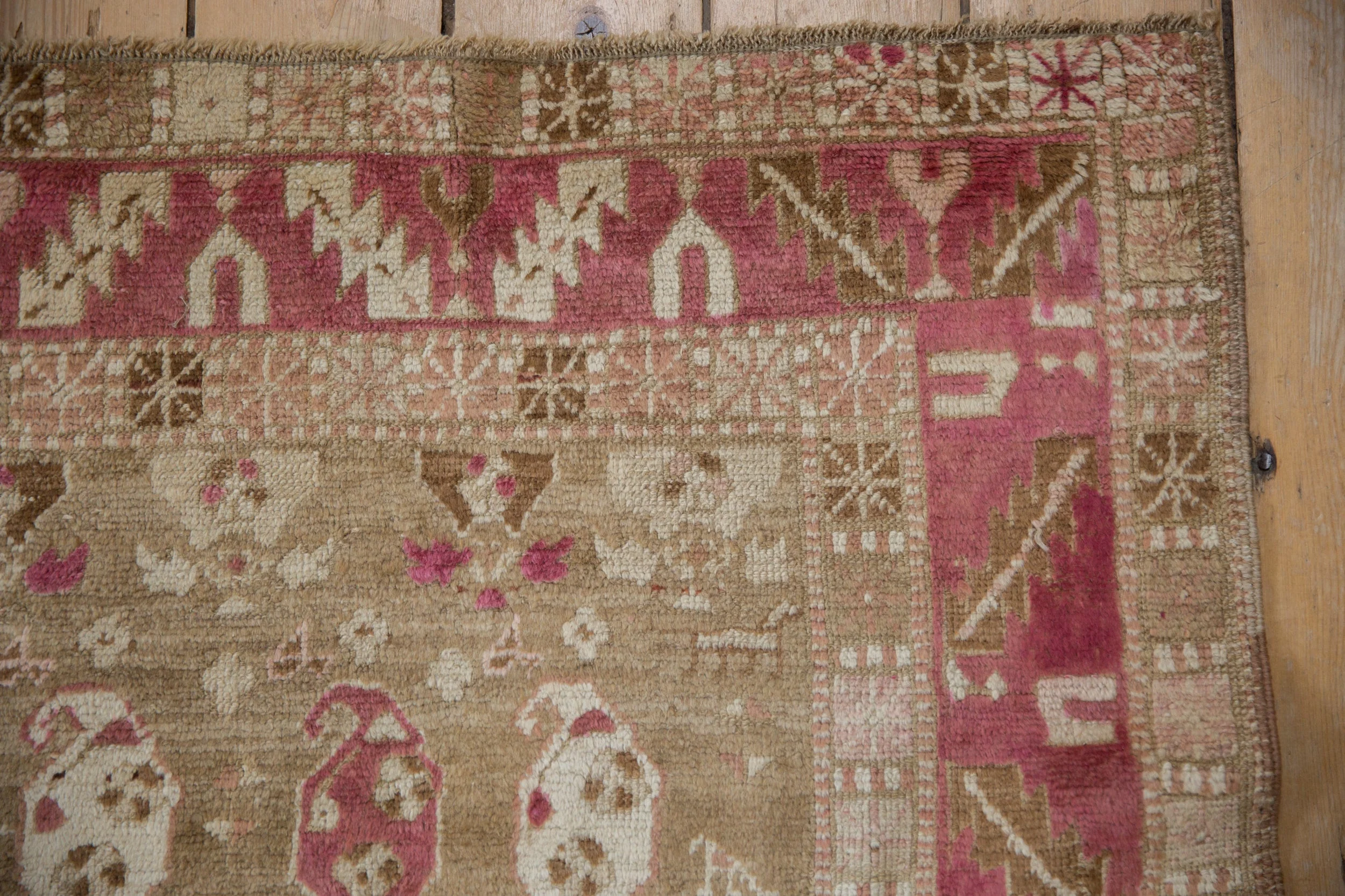 3.5x10 Vintage Distressed Karabagh Rug Runner - Image 3