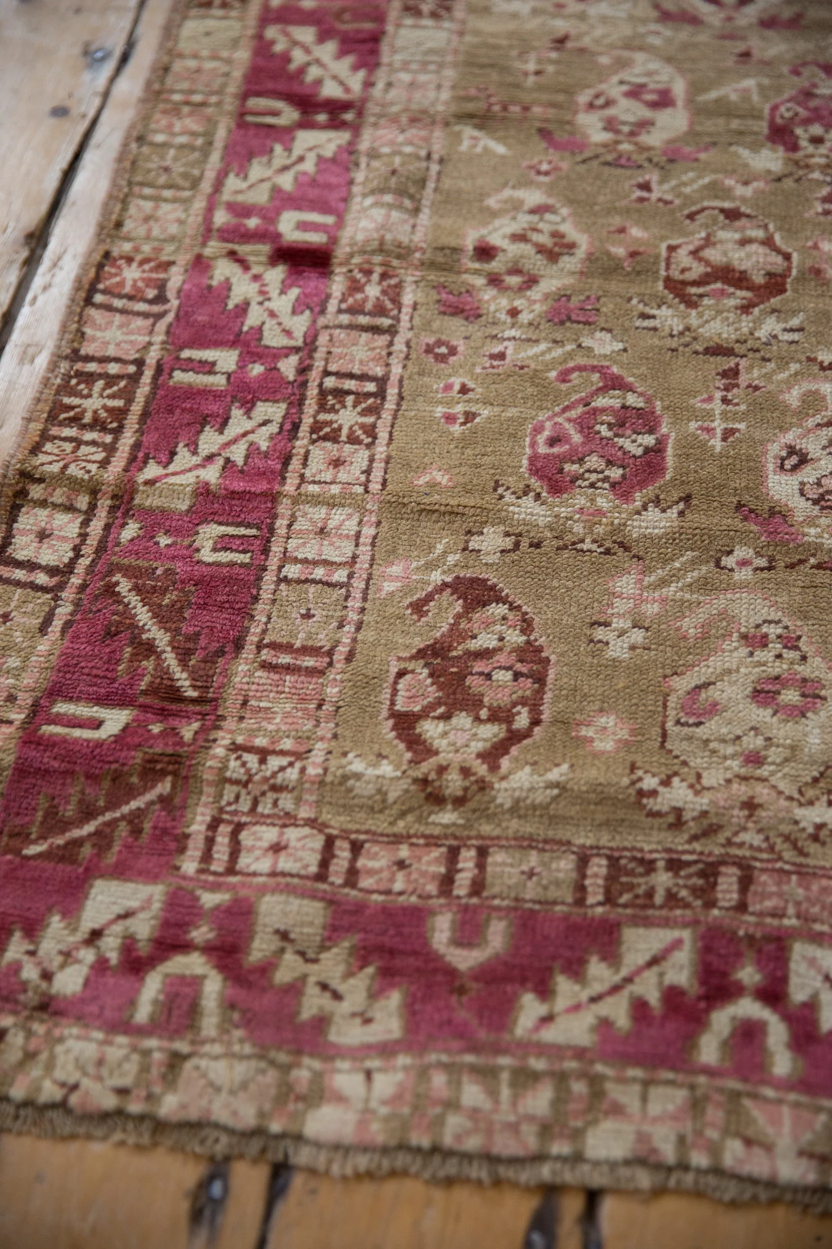 3.5x10 Vintage Distressed Karabagh Rug Runner - Image 6