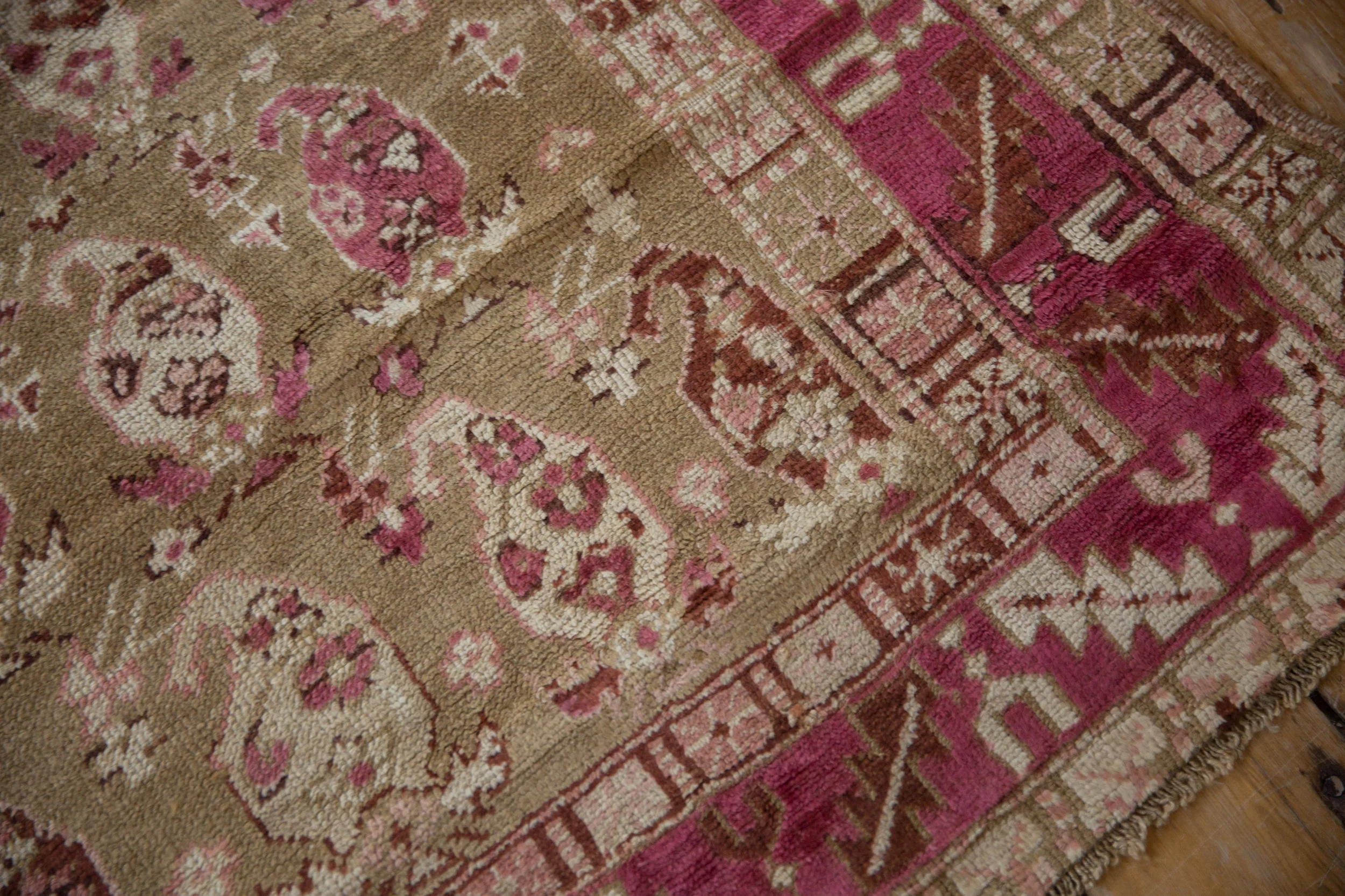 3.5x10 Vintage Distressed Karabagh Rug Runner - Image 7