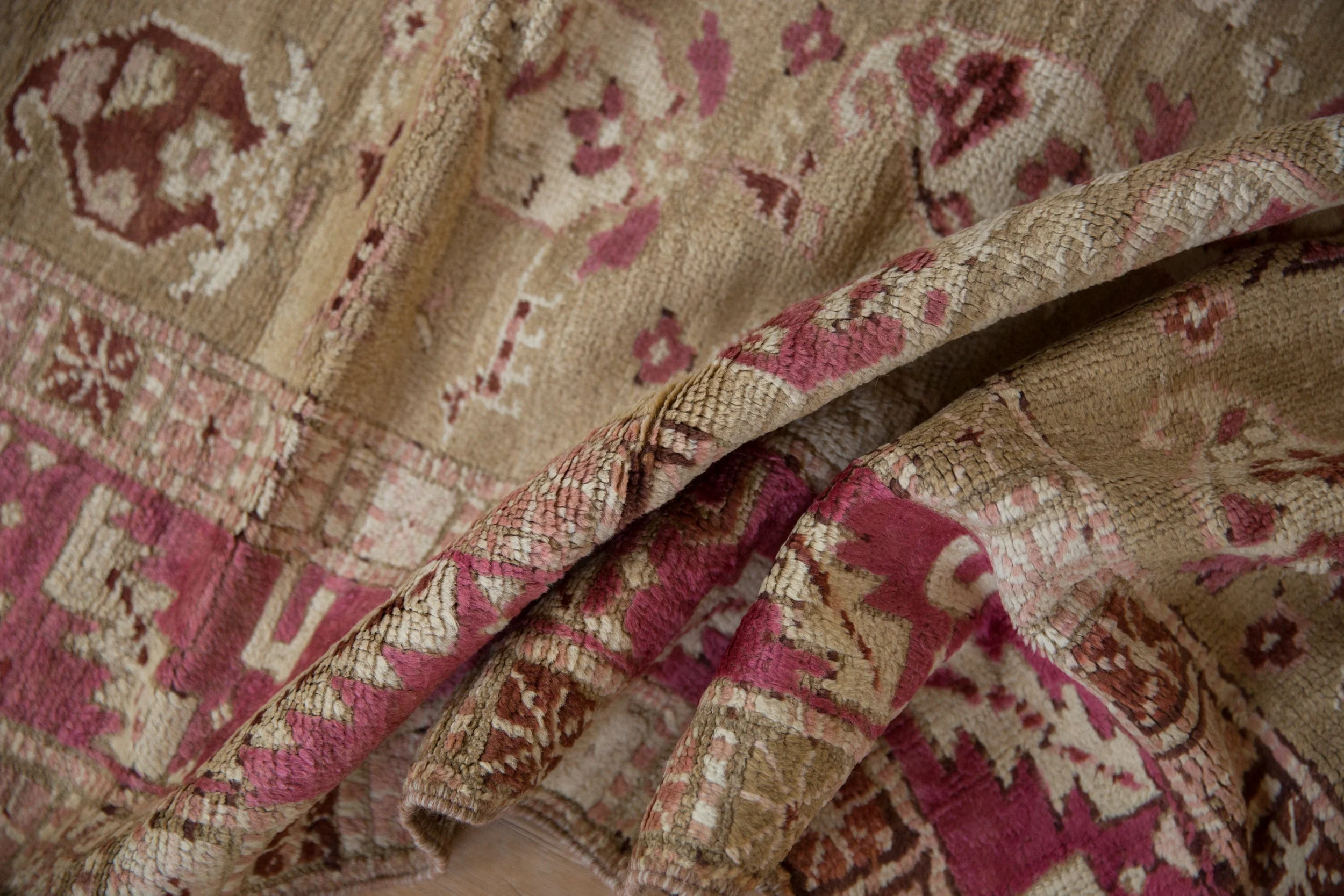 3.5x10 Vintage Distressed Karabagh Rug Runner - Image 8