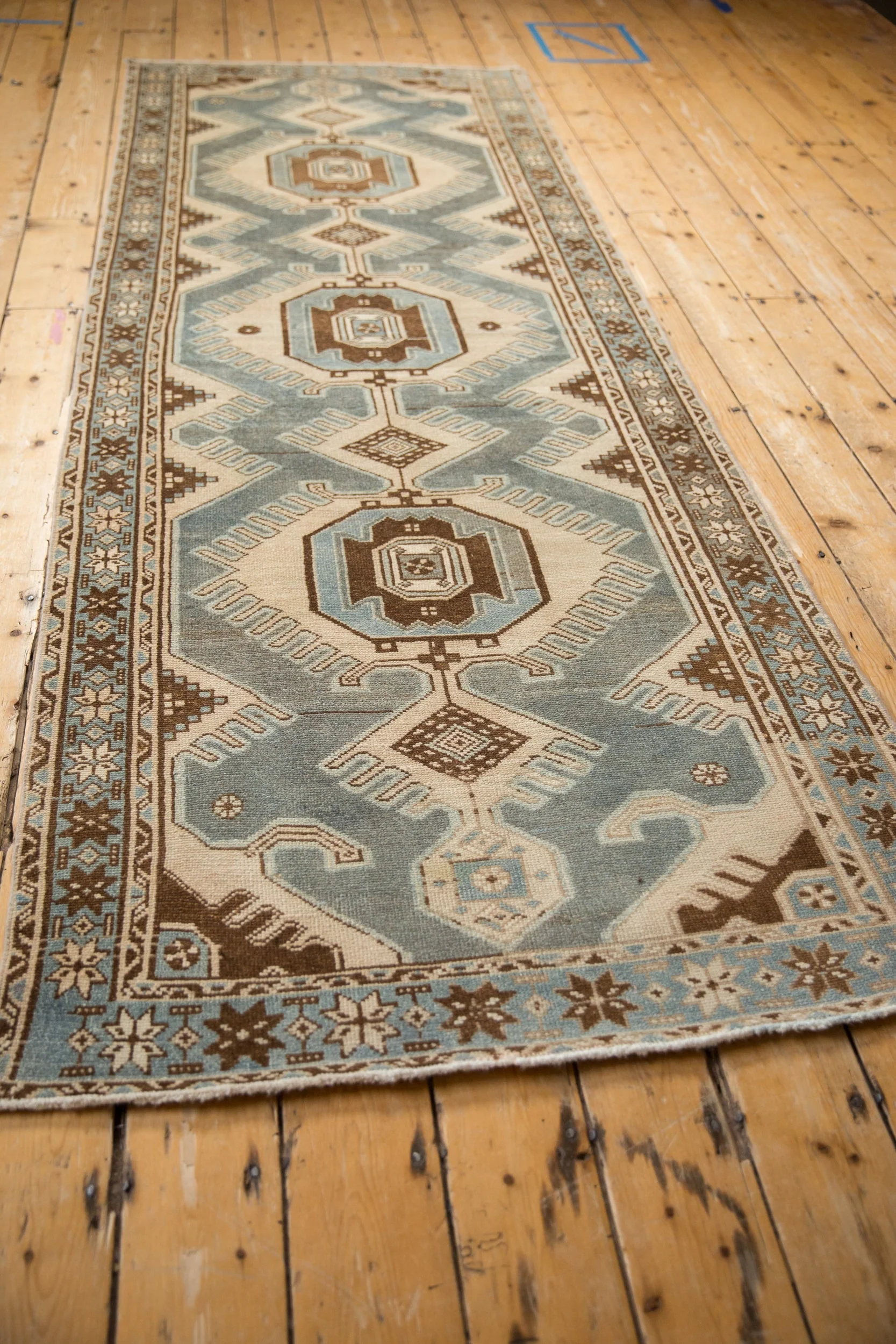 3.5x10 Vintage Distressed Malayer Rug Runner - Image 8