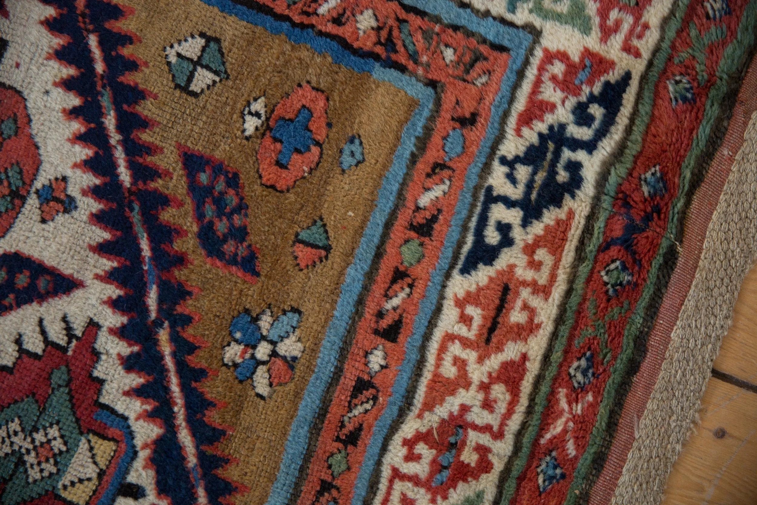 3.5x11.5 Antique Caucasian Rug Runner - Image 11