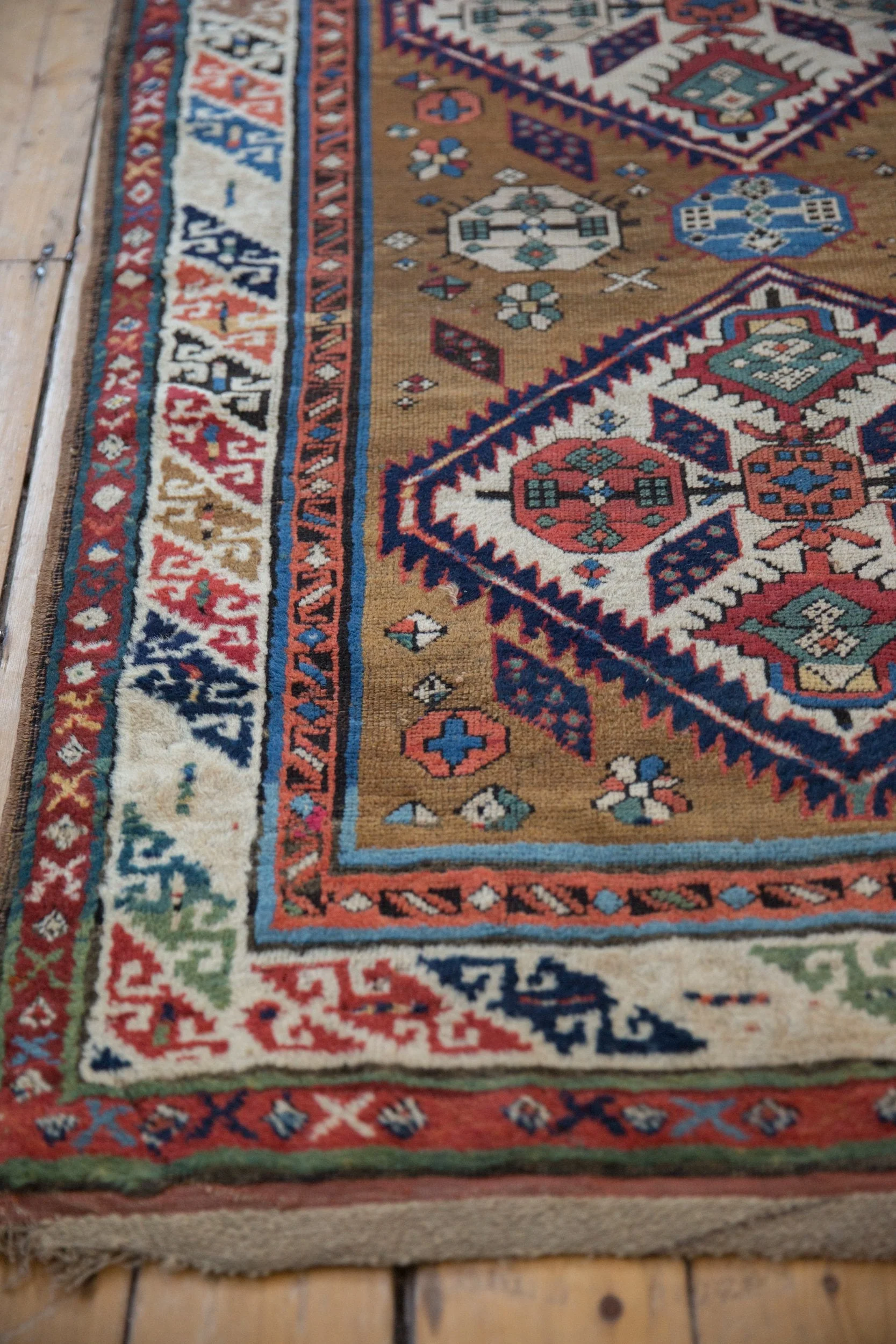 3.5x11.5 Antique Caucasian Rug Runner - Image 8