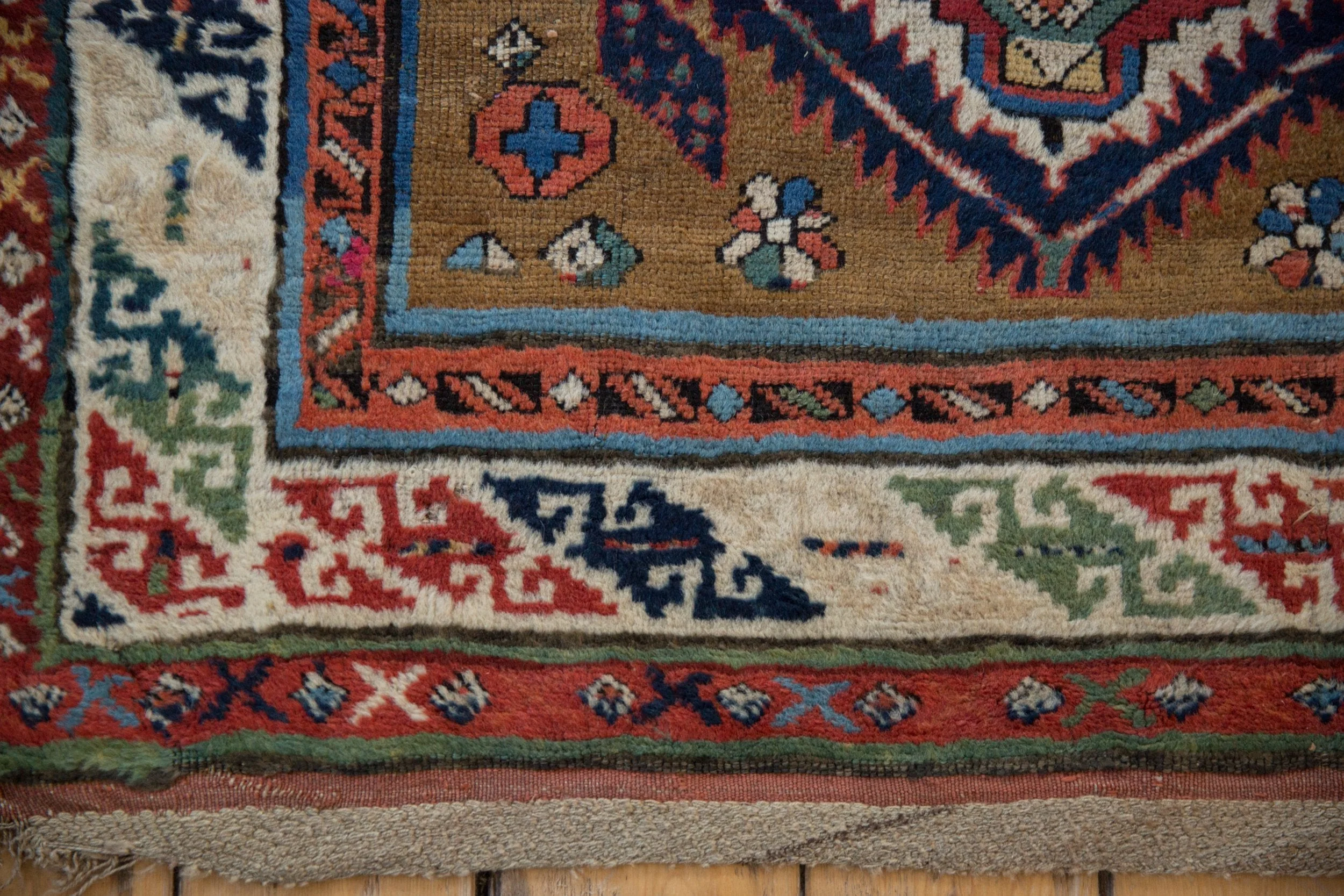 3.5x11.5 Antique Caucasian Rug Runner - Image 9