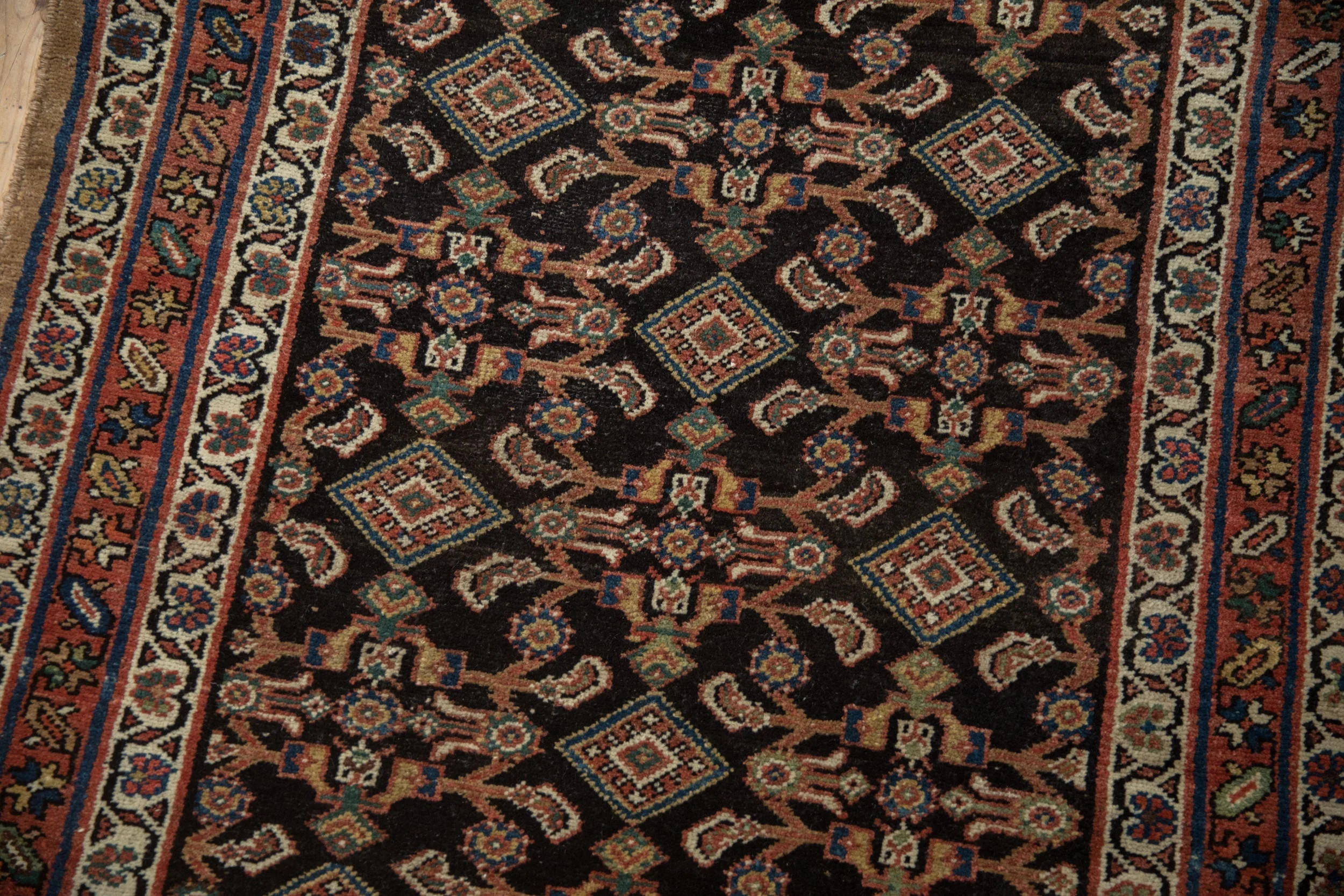 3.5x11.5 Antique Hamadan Rug Runner - Image 4