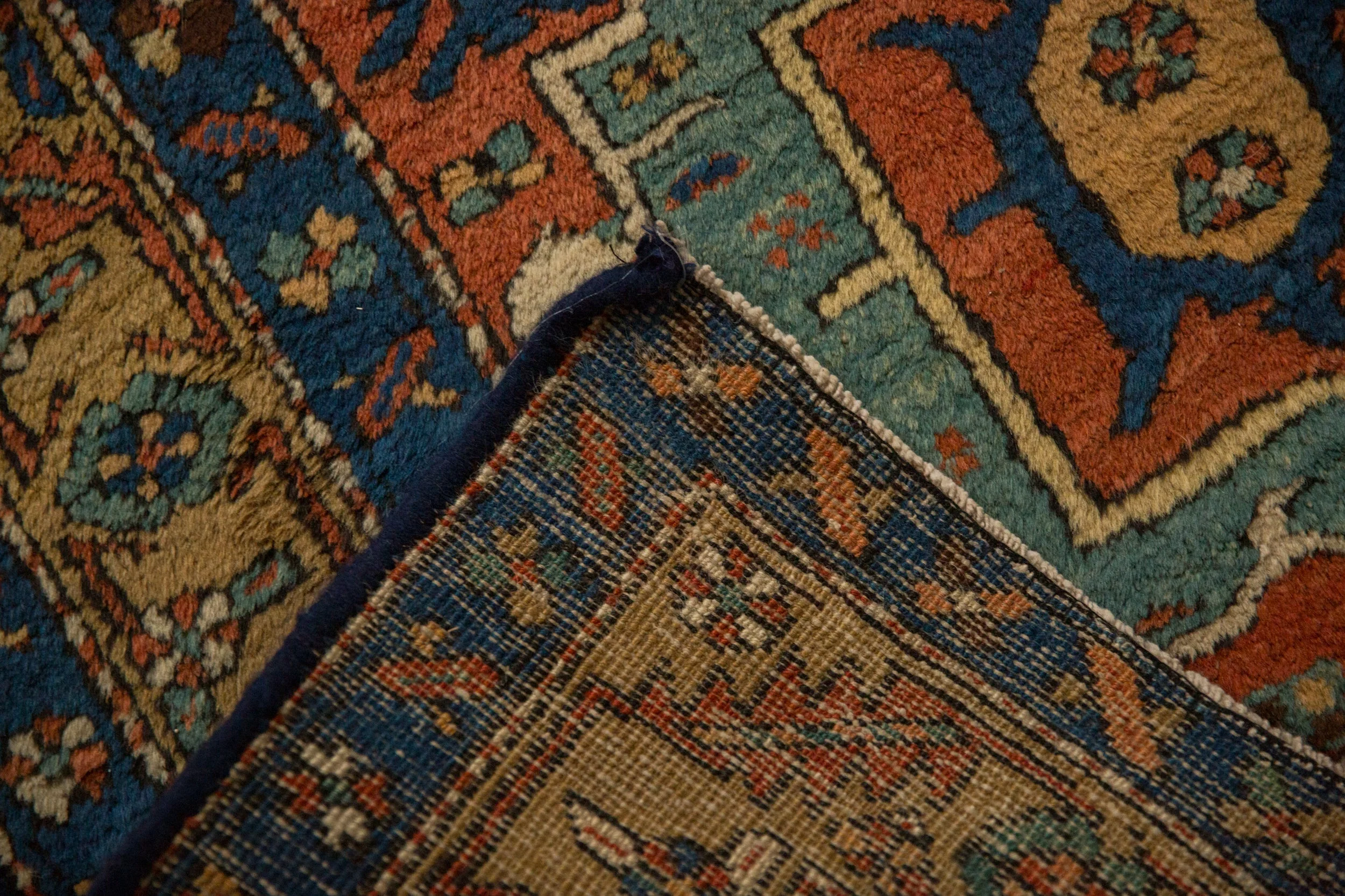 3.5x11.5 Antique Heriz Rug Runner - Image 11