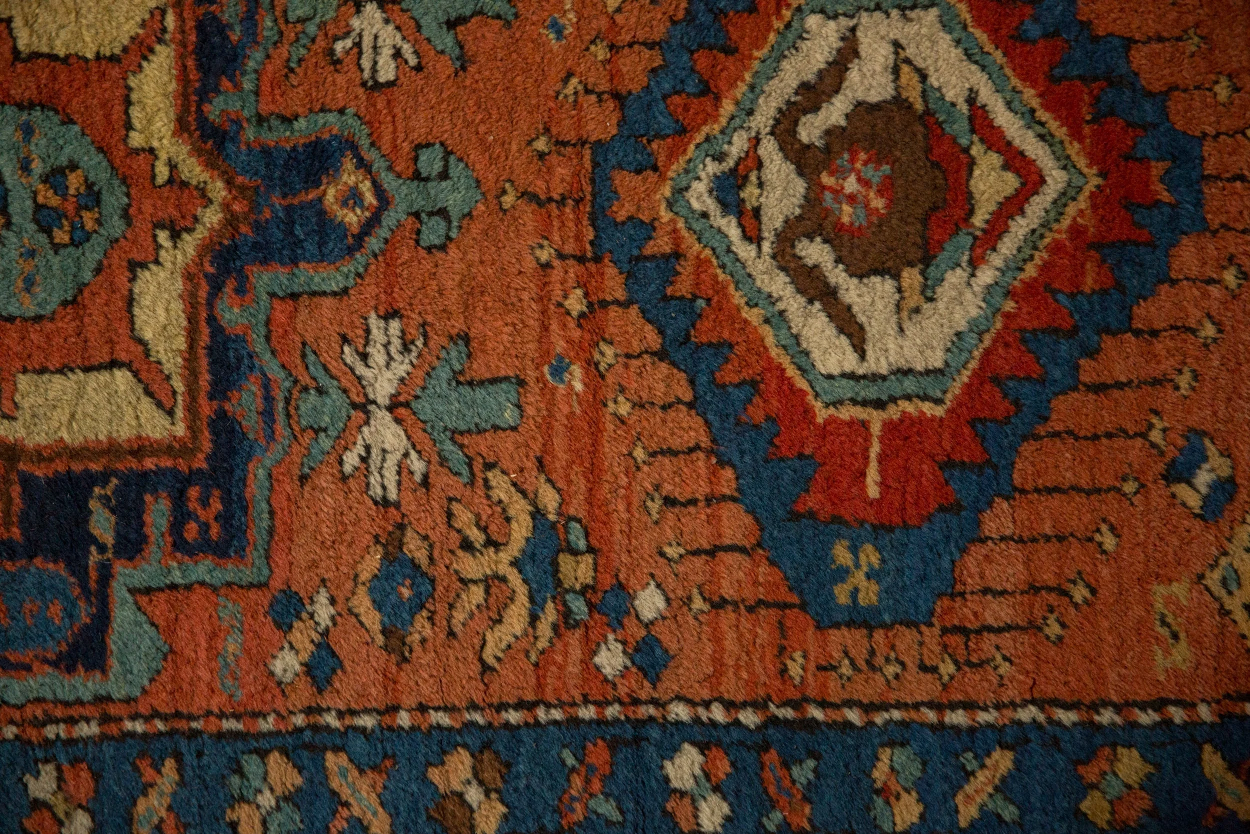3.5x11.5 Antique Heriz Rug Runner - Image 7