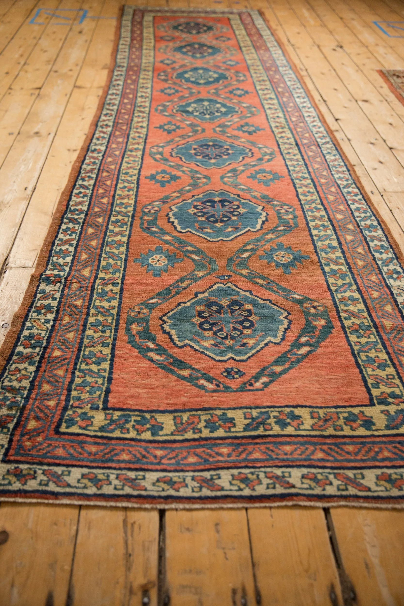 3.5x11.5 Antique Northwest Persian Rug Runner - Image 8
