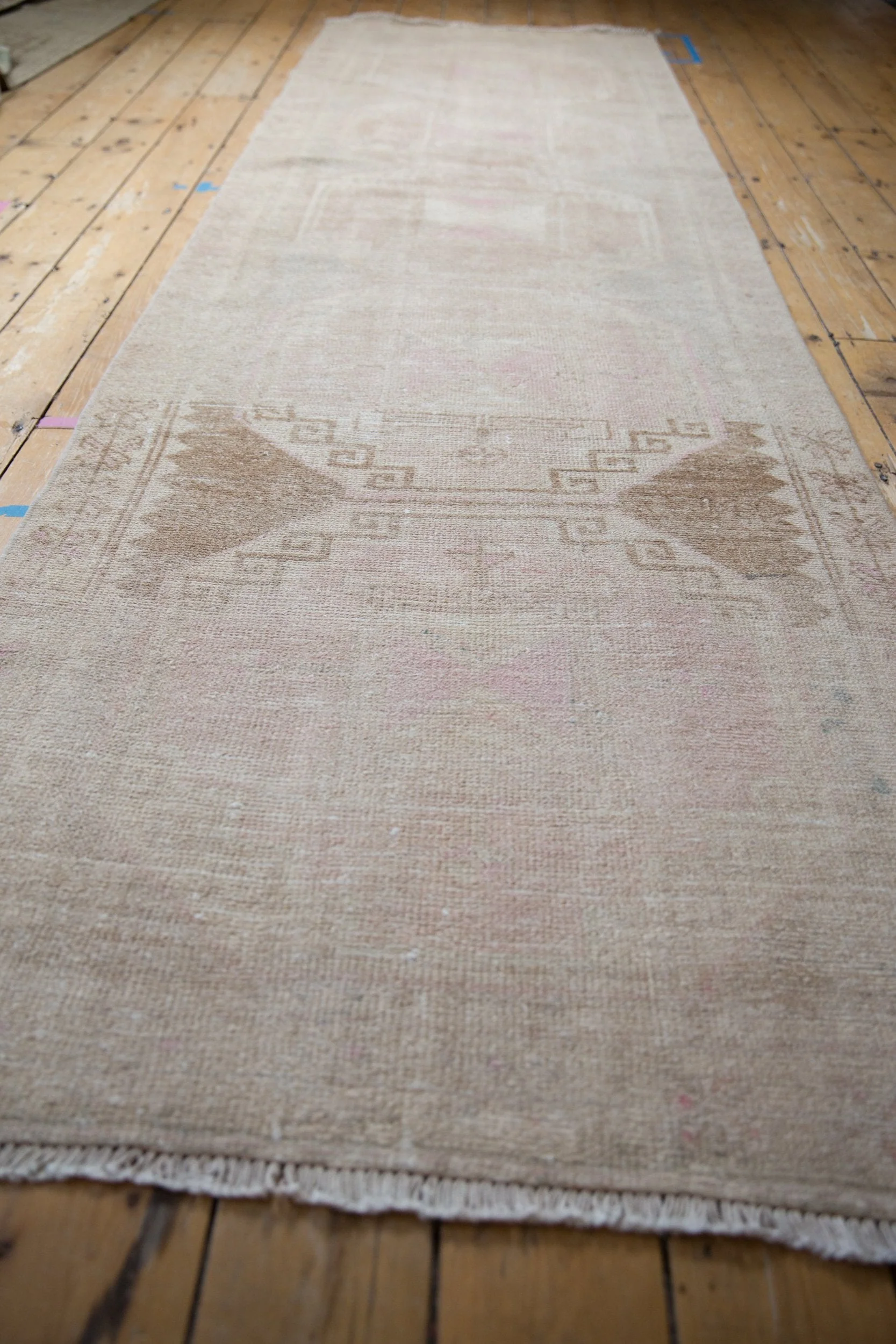 3.5x11.5 Vintage Distressed Oushak Rug Runner - Image 3