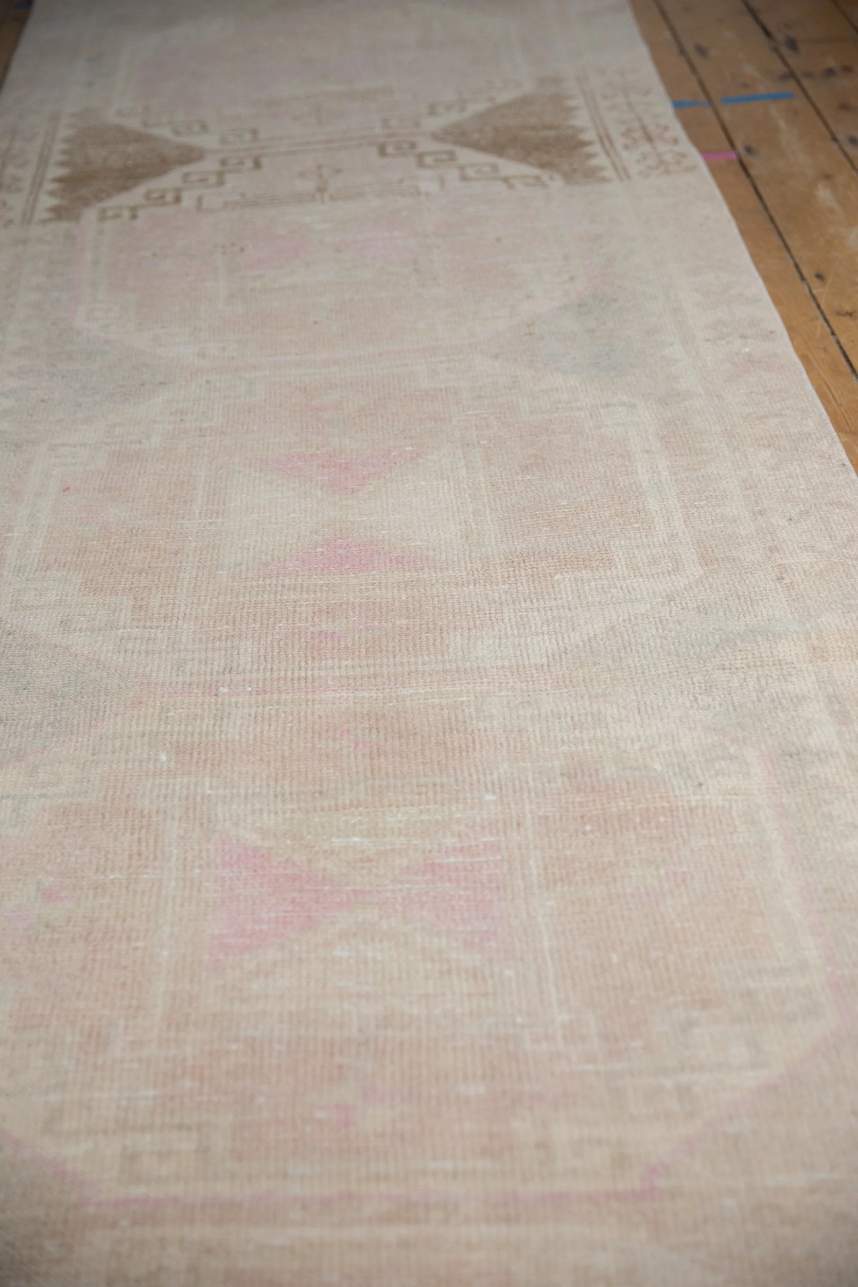 3.5x11.5 Vintage Distressed Oushak Rug Runner - Image 9