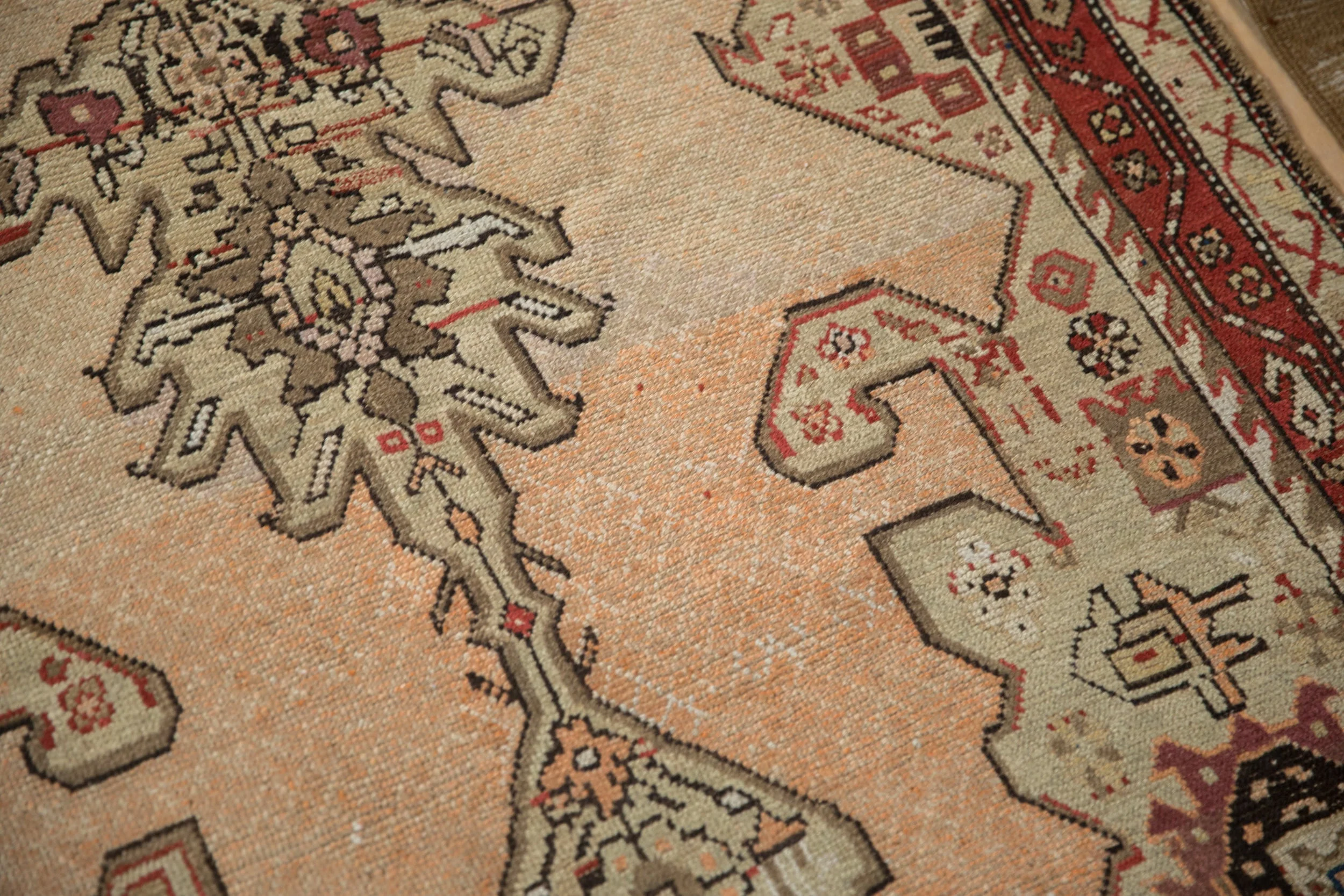 3.5x11 Antique Distressed Karabagh Rug Runner - Image 11