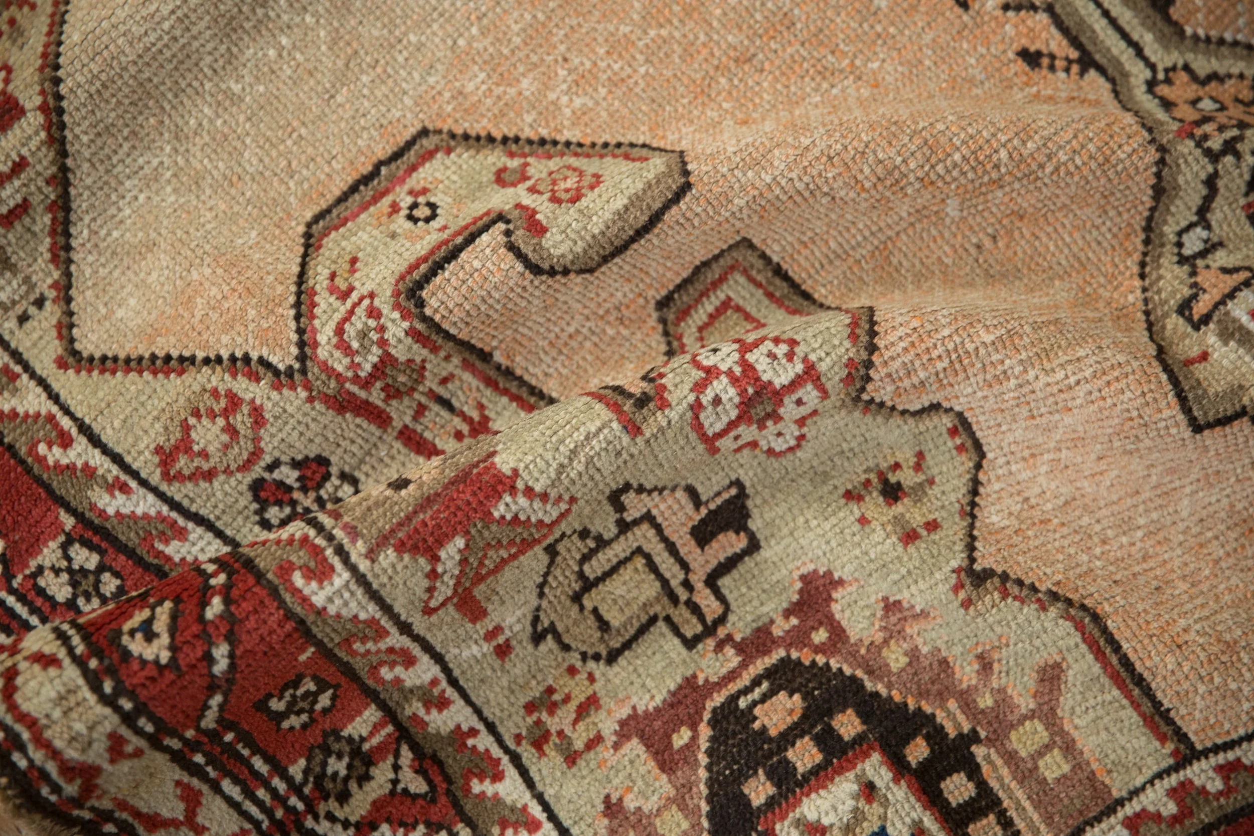3.5x11 Antique Distressed Karabagh Rug Runner - Image 13
