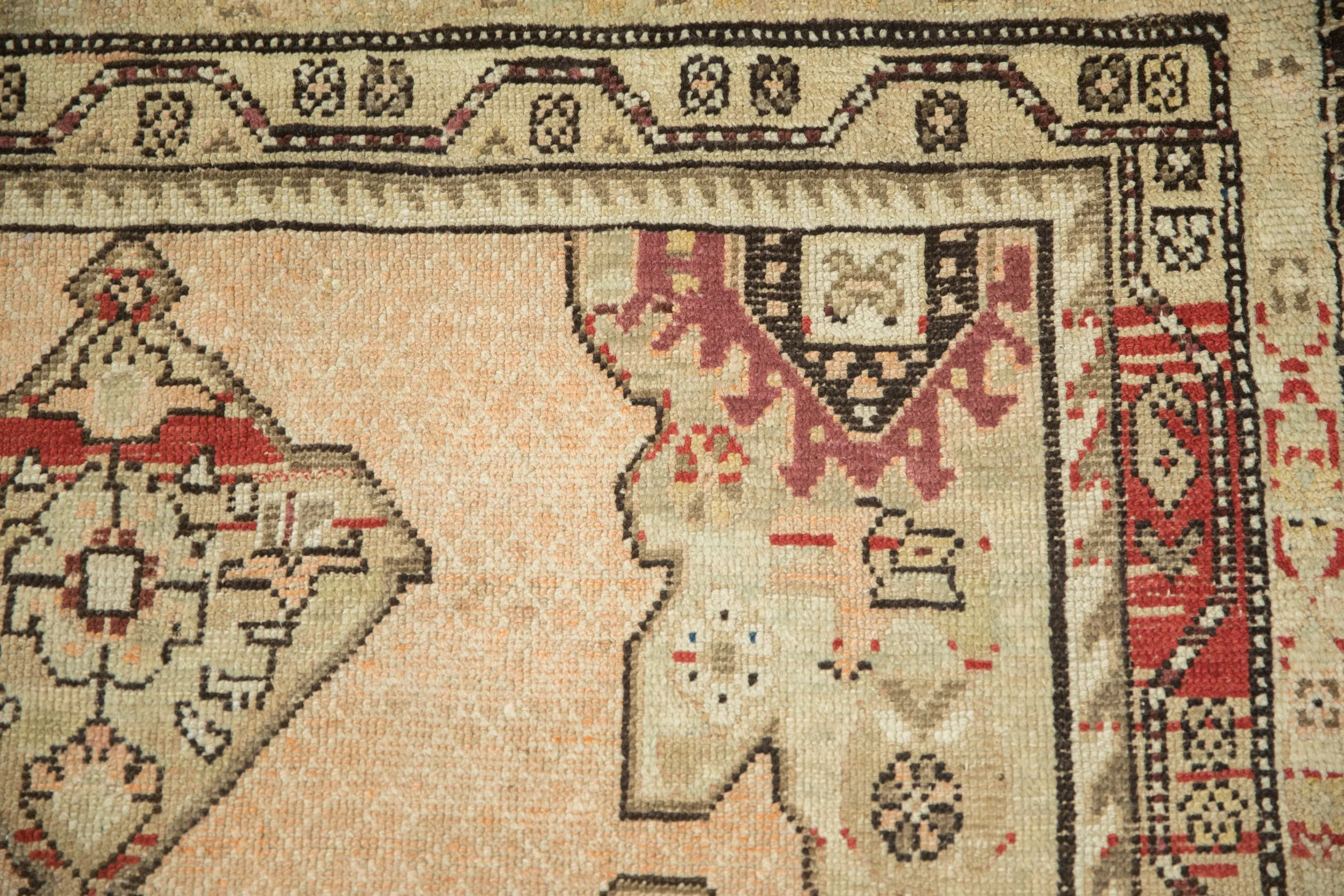 3.5x11 Antique Distressed Karabagh Rug Runner - Image 4