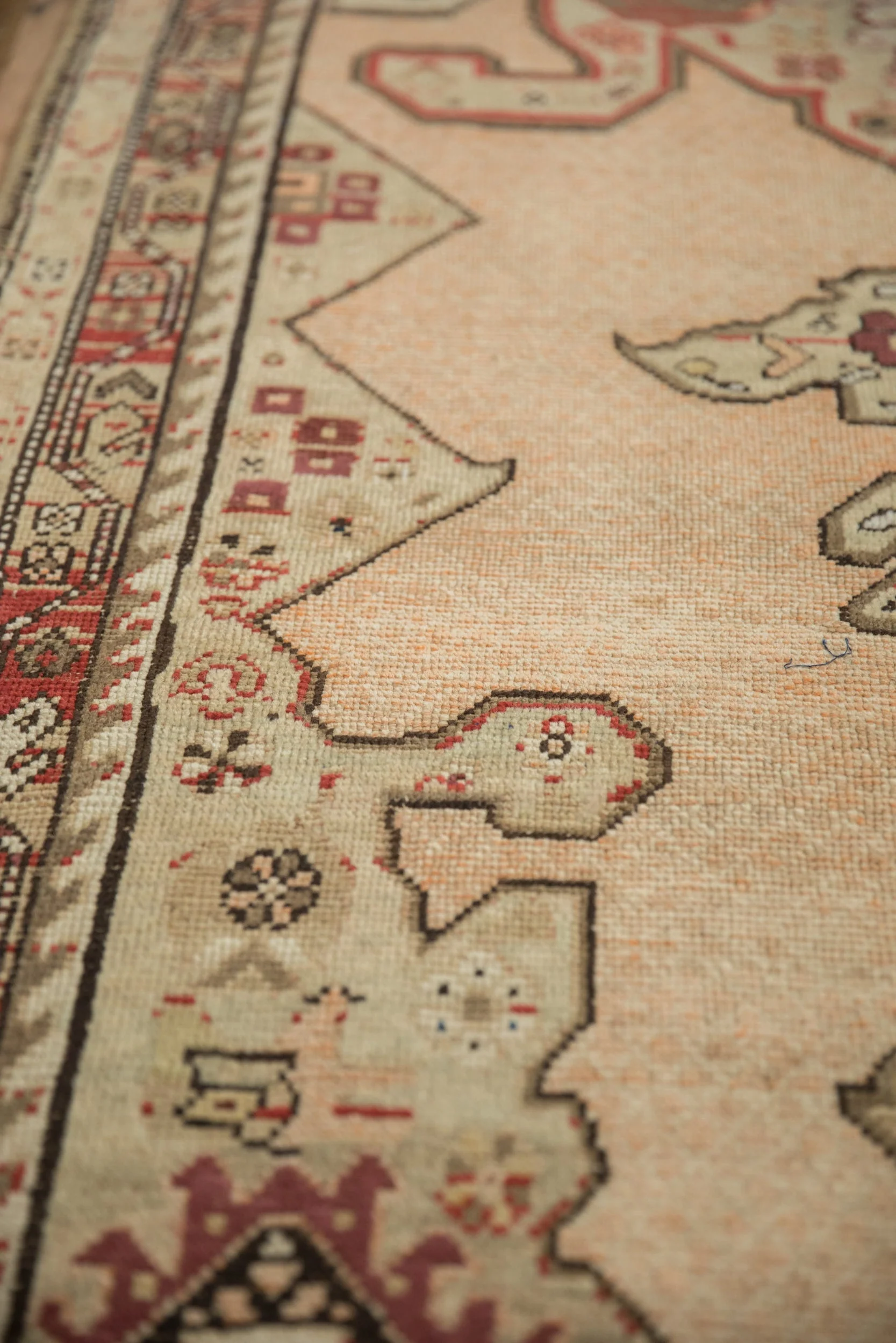 3.5x11 Antique Distressed Karabagh Rug Runner - Image 6