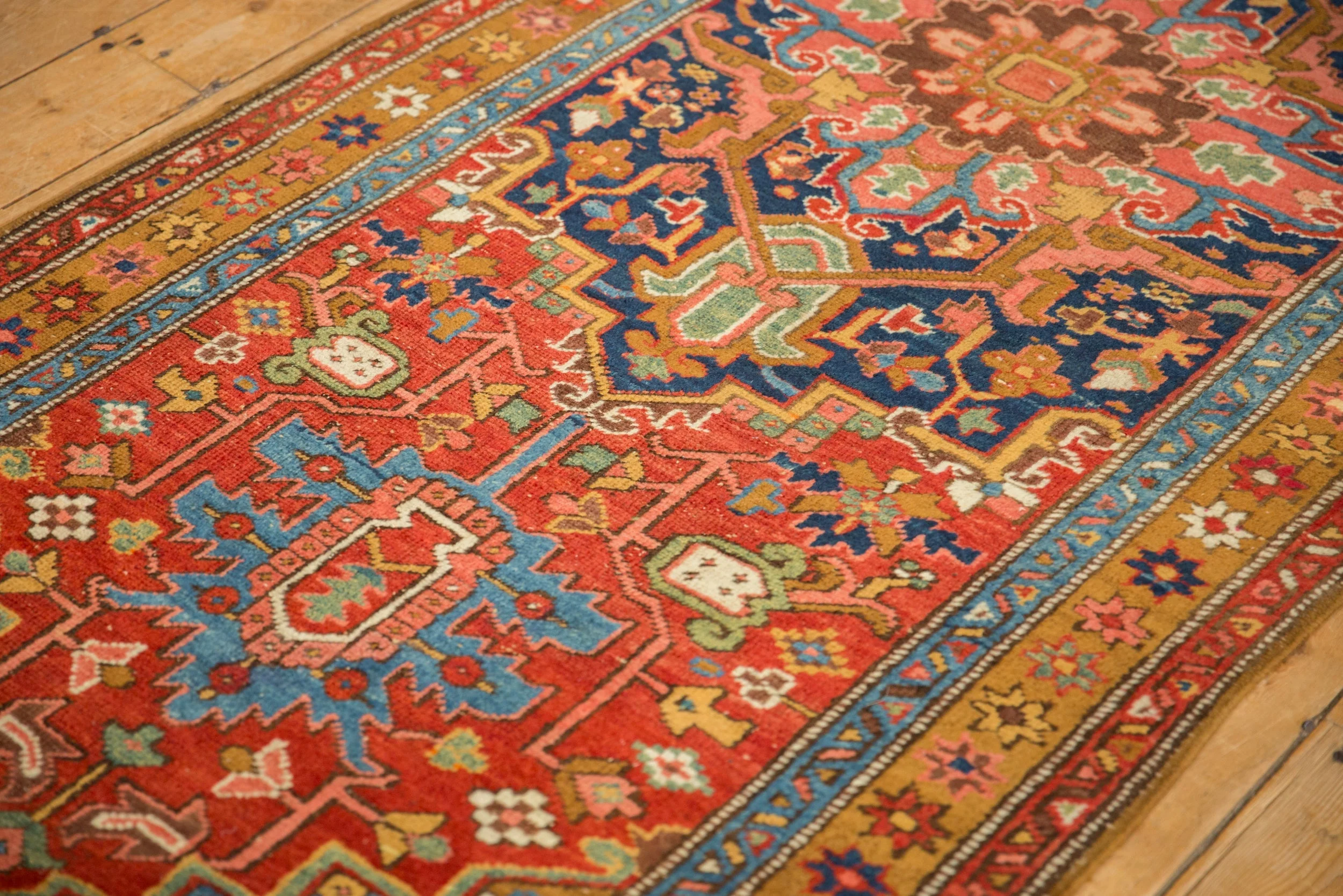 3.5x11 Antique Heriz Rug Runner - Image 6