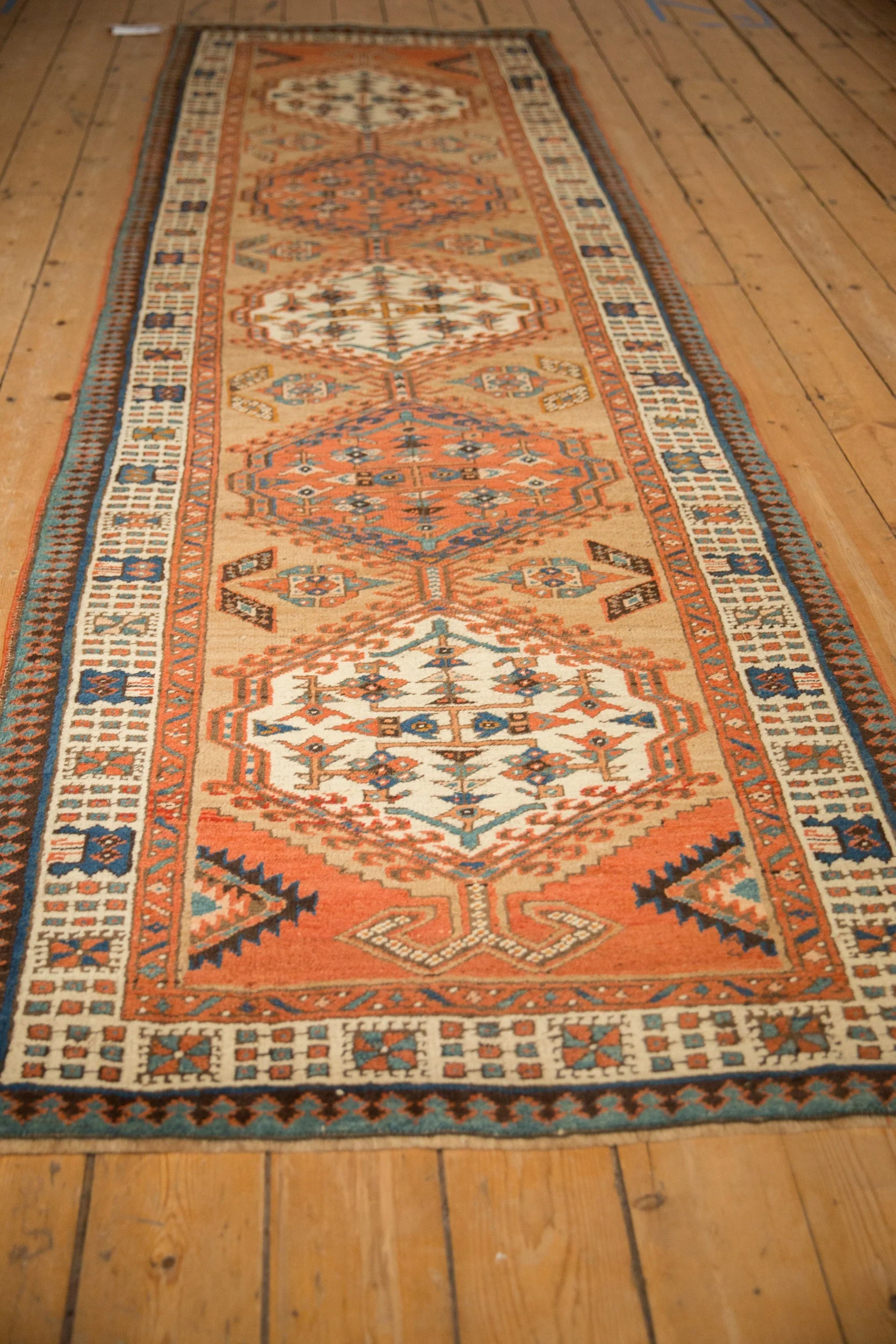 3.5x11 Antique Serab Rug Runner - Image 4