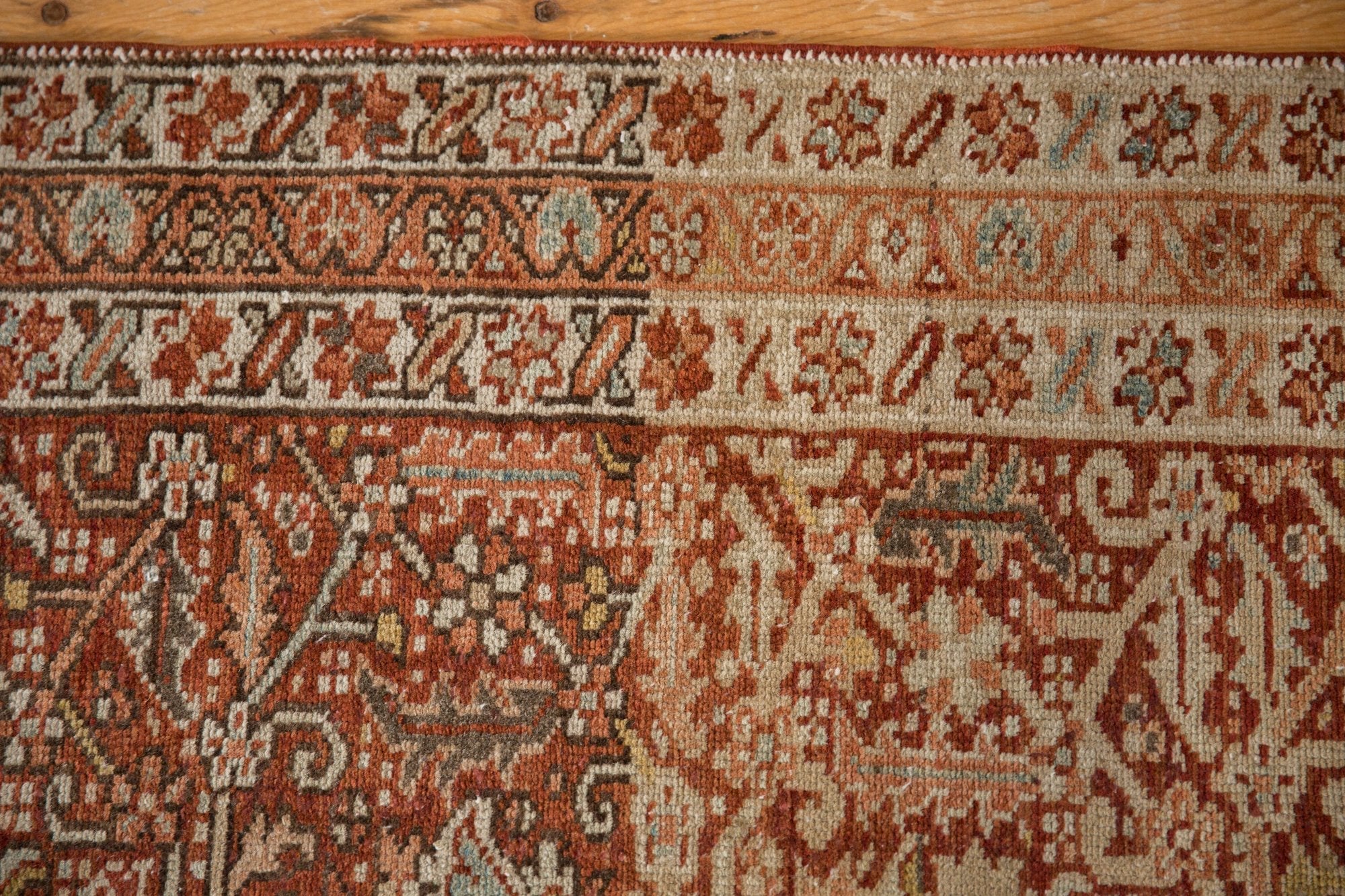 3.5x11 Vintage Distressed Karaja Rug Runner - Image 10