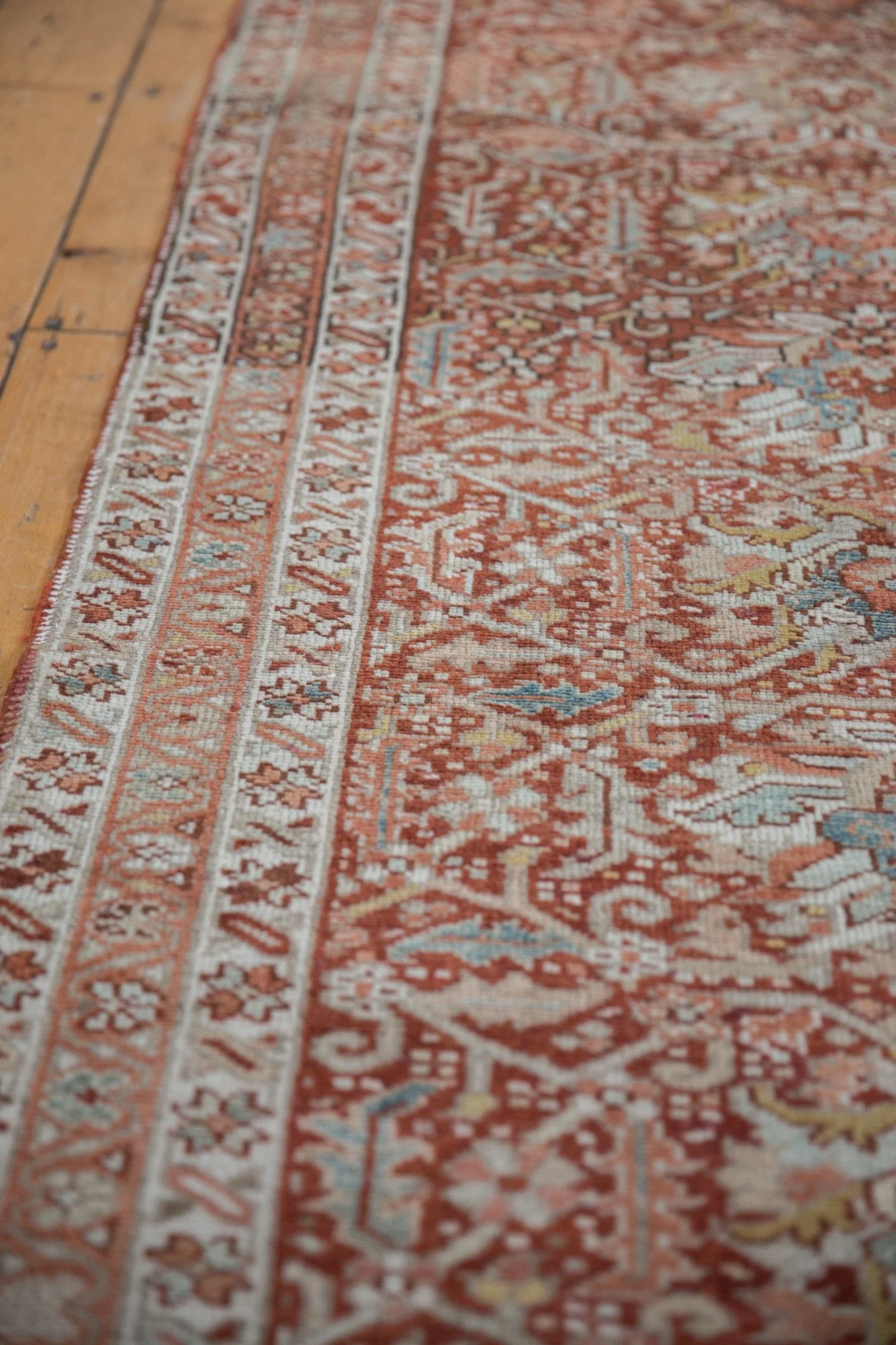 3.5x11 Vintage Distressed Karaja Rug Runner - Image 4