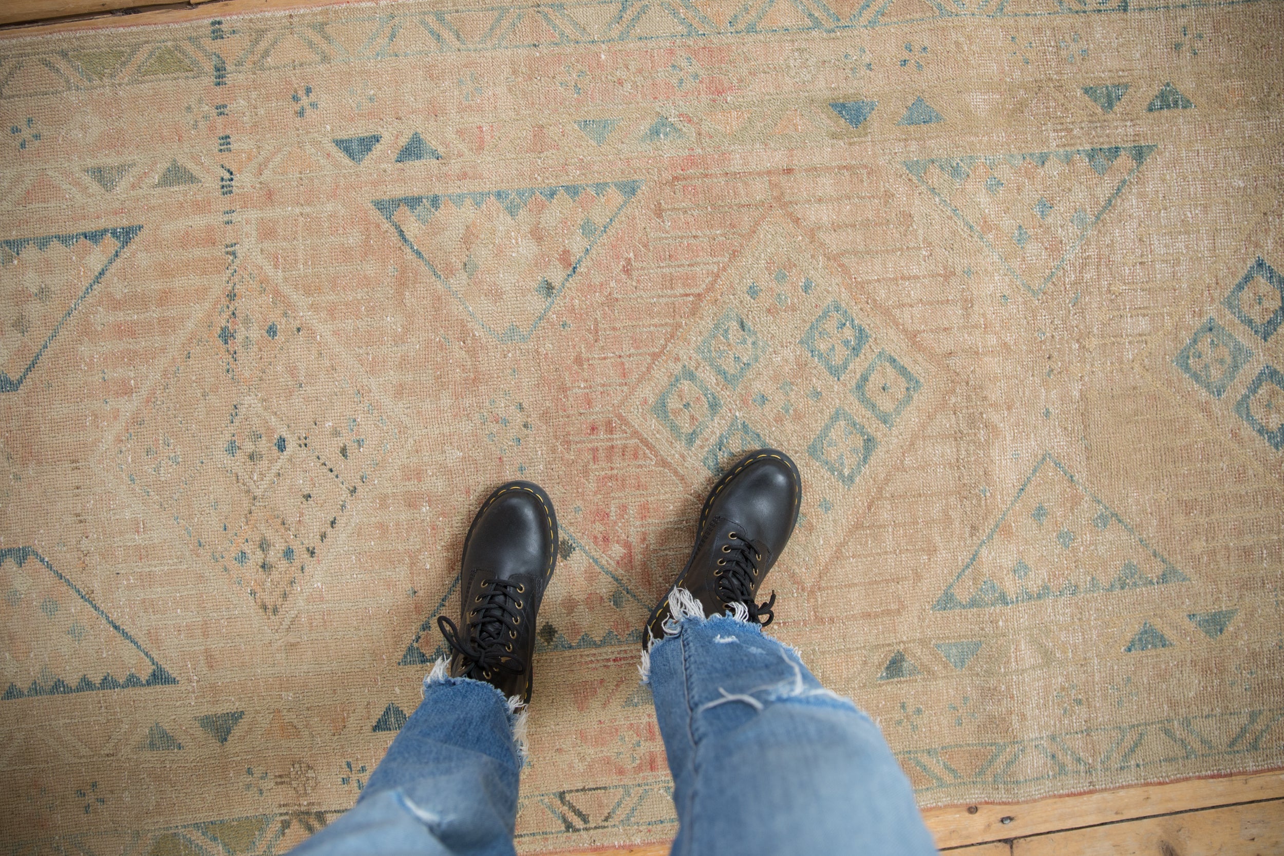3.5x11 Vintage Distressed Northwest Persian Rug Runner - Image 2
