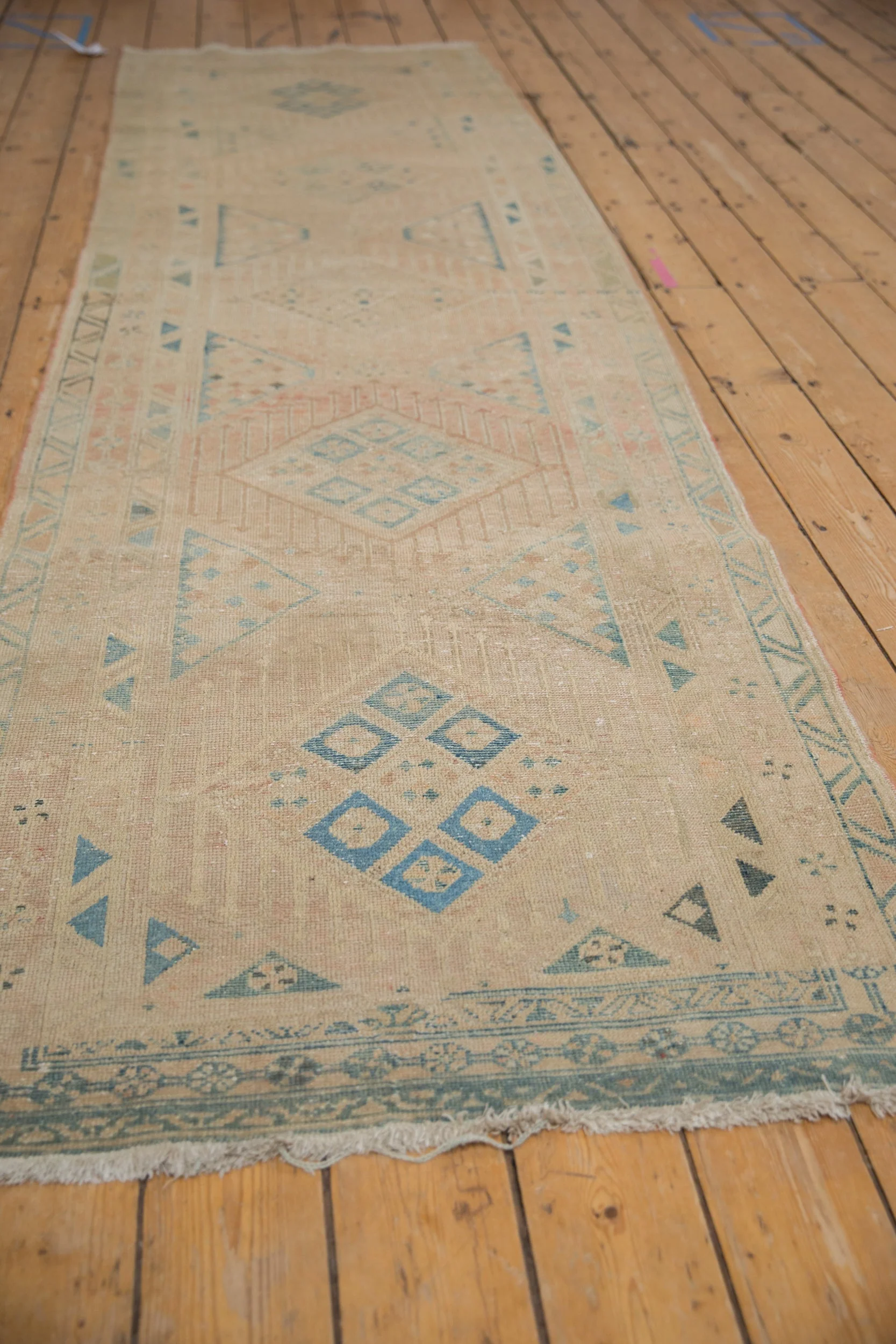 3.5x11 Vintage Distressed Northwest Persian Rug Runner - Image 4