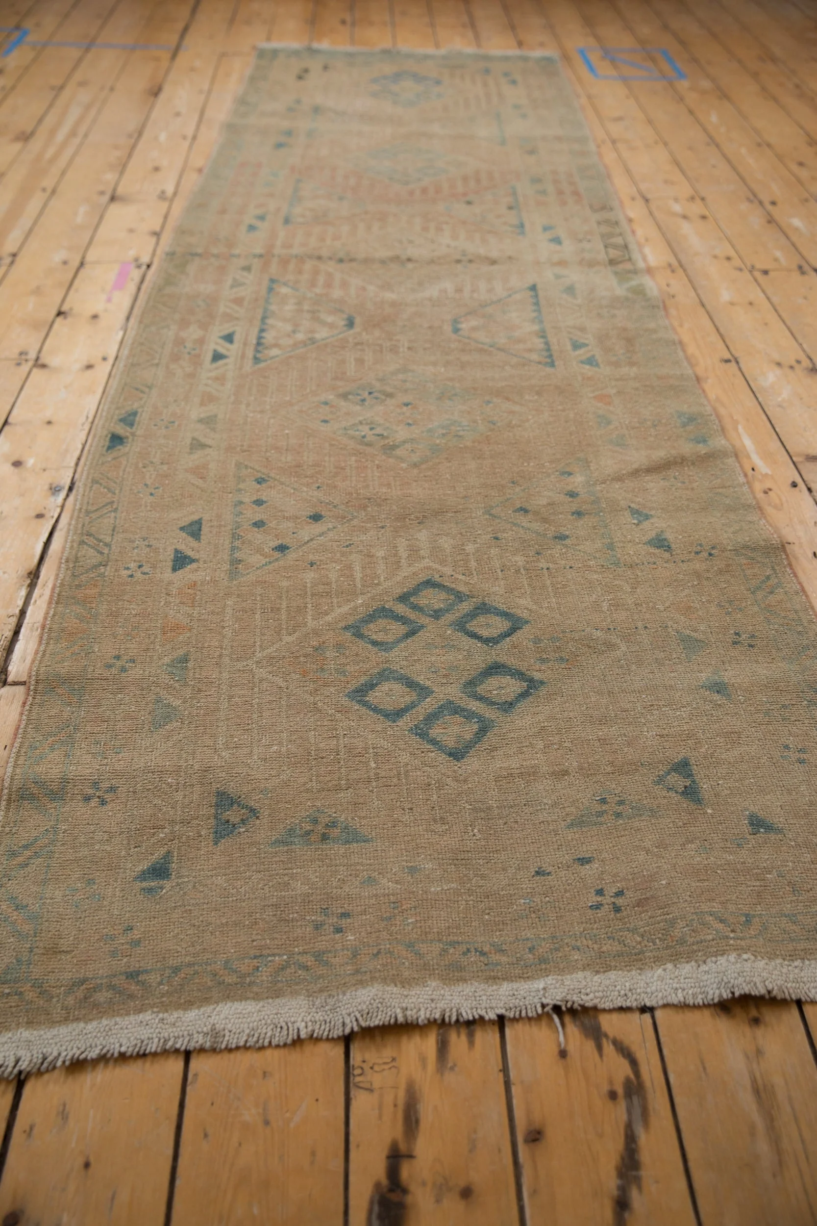 3.5x11 Vintage Distressed Northwest Persian Rug Runner - Image 6