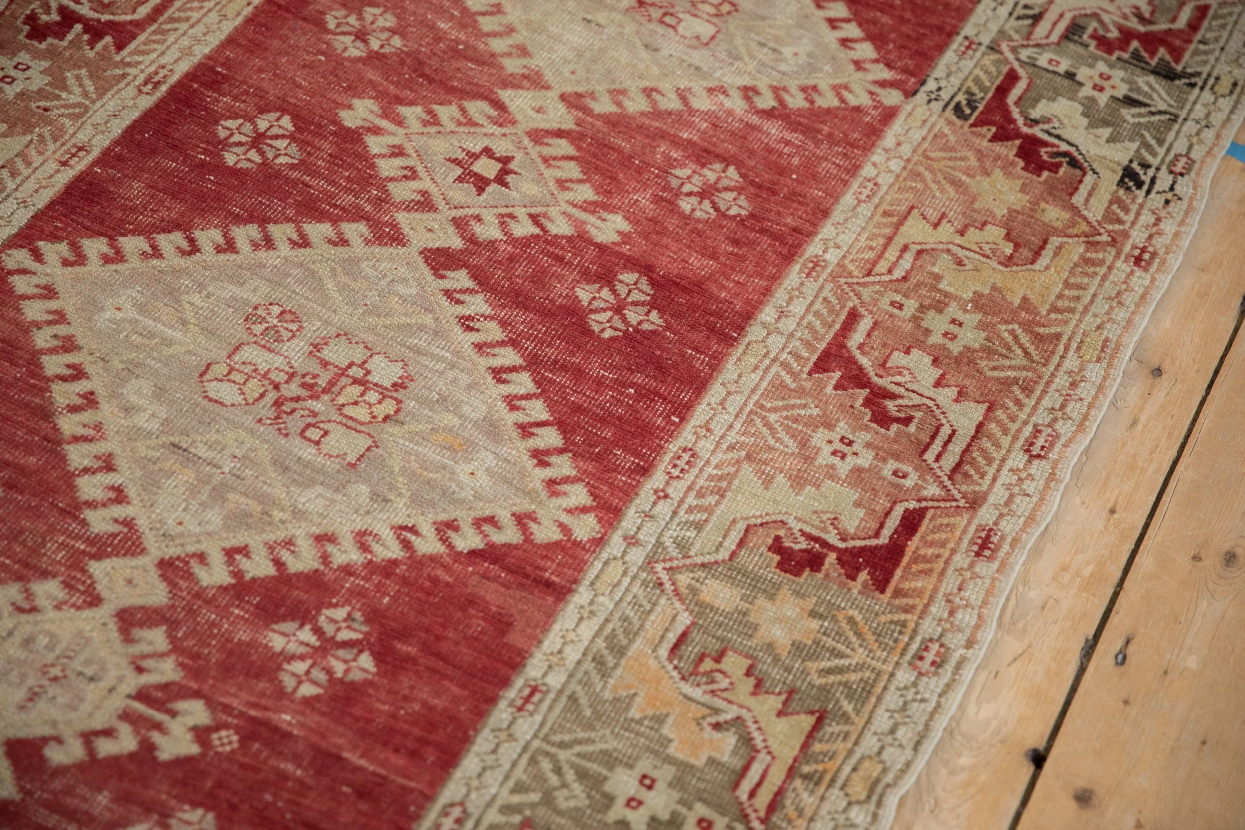 3.5x11 Vintage Distressed Oushak Rug Runner - Image 8