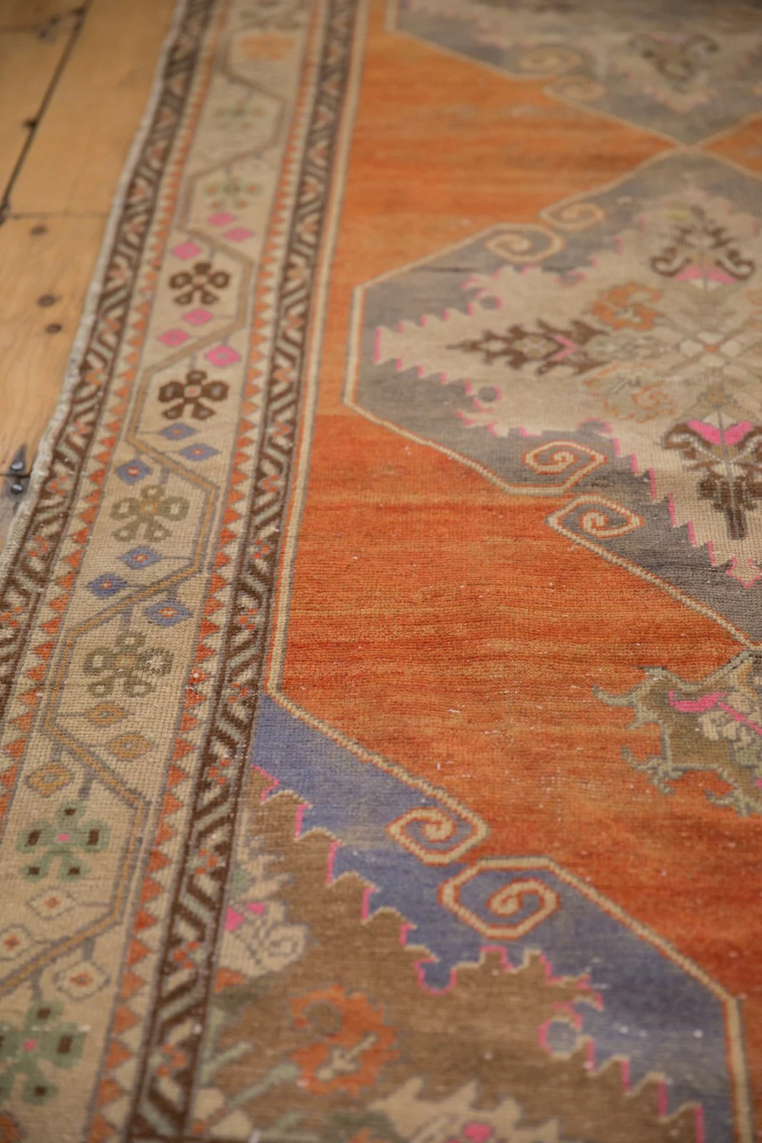 3.5x11 Vintage Distressed Oushak Rug Runner - Image 11