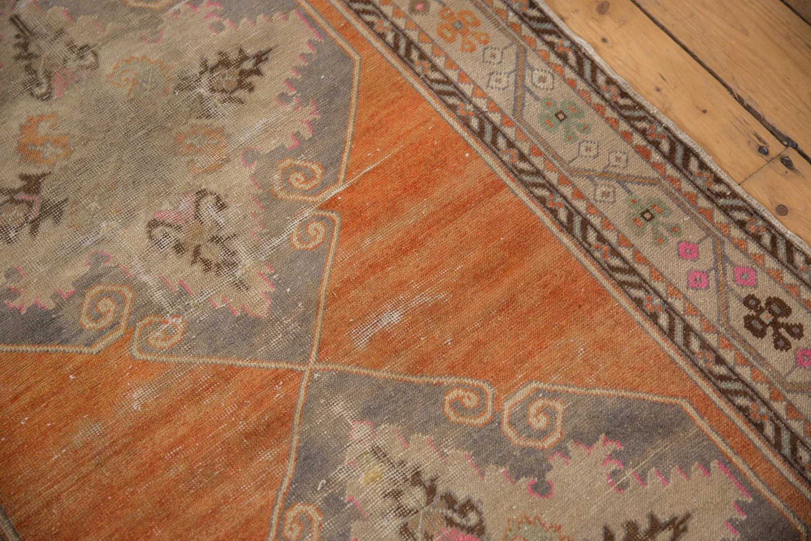 3.5x11 Vintage Distressed Oushak Rug Runner - Image 13