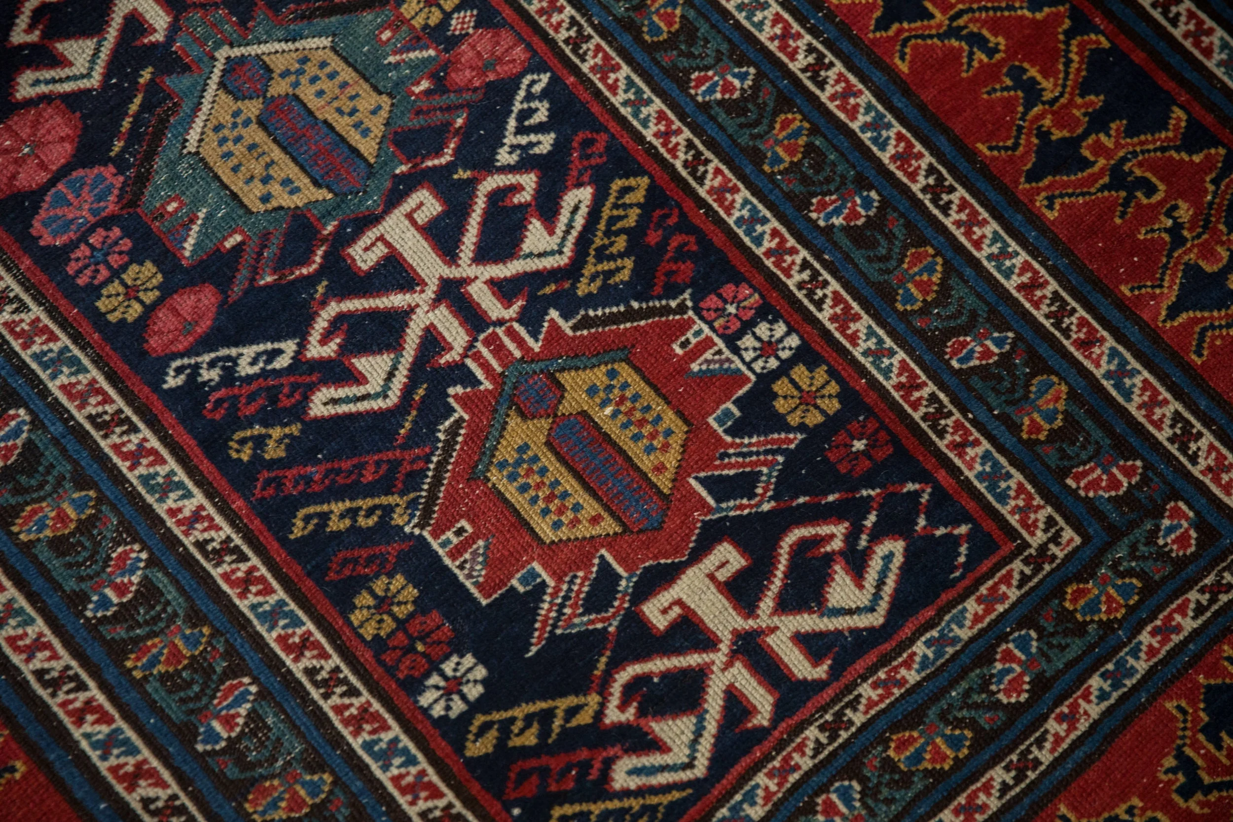 3.5x12.5 Antique Shirvan Rug Runner - Image 11