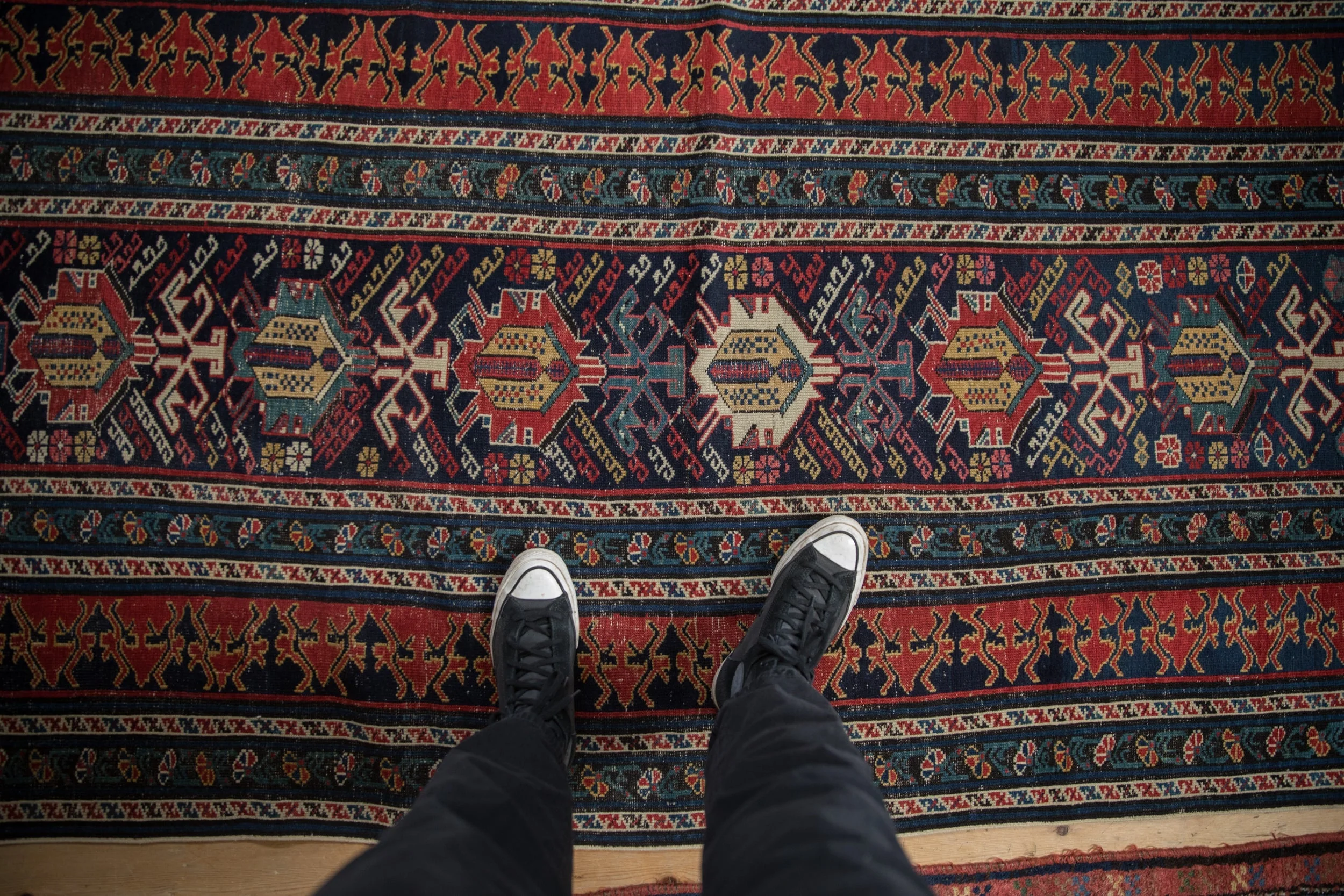 3.5x12.5 Antique Shirvan Rug Runner - Image 2