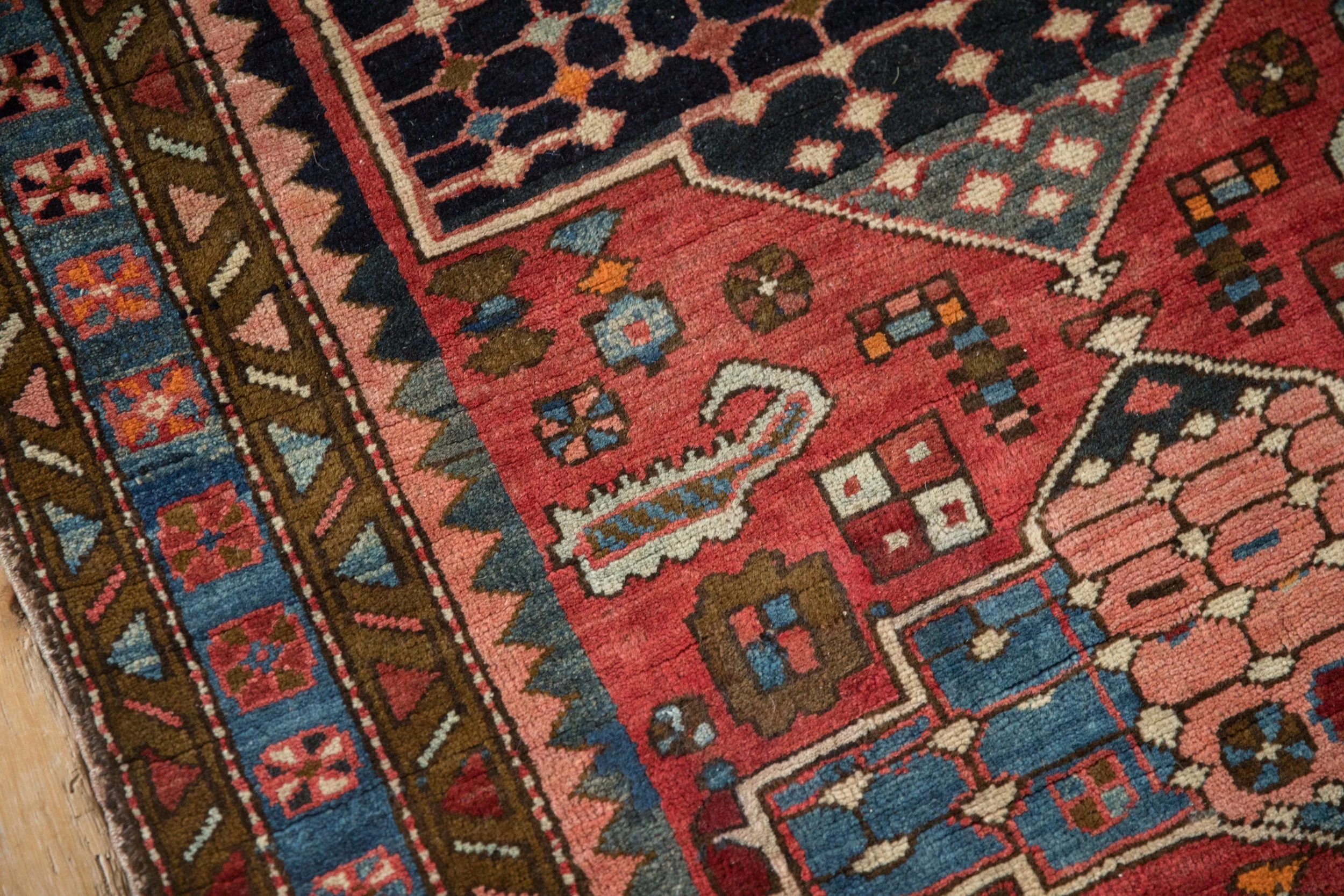 3.5x12.5 Vintage Baktiari Rug Runner - Image 10