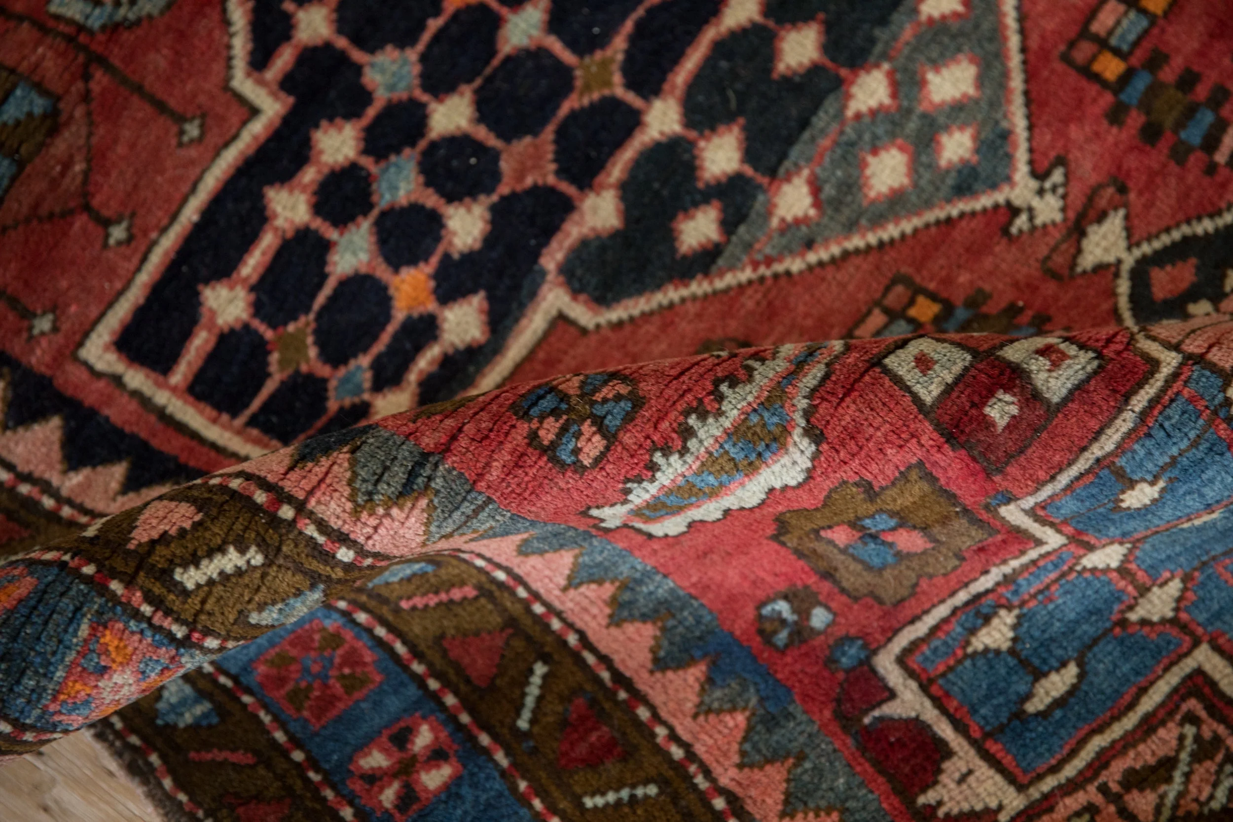 3.5x12.5 Vintage Baktiari Rug Runner - Image 12