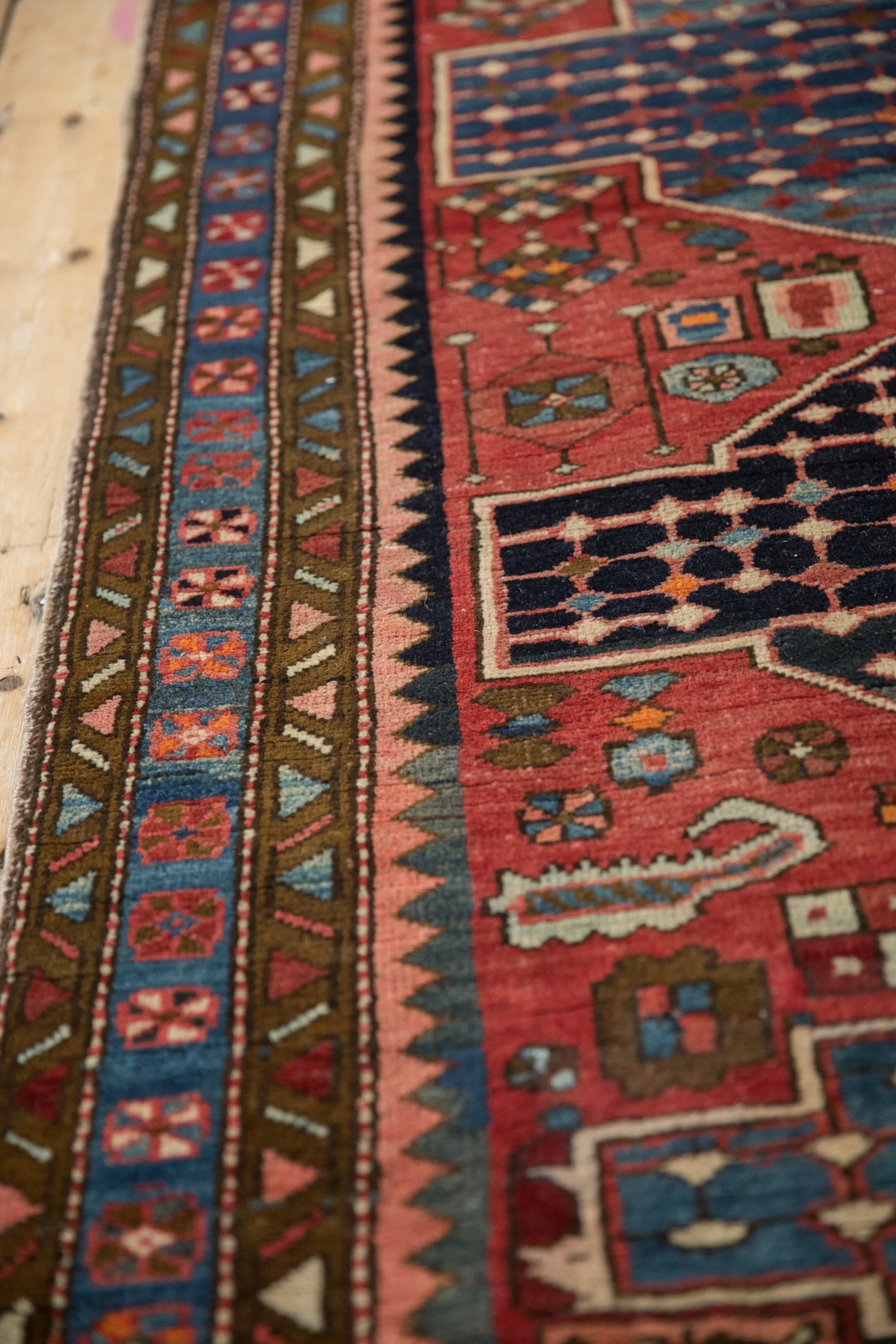 3.5x12.5 Vintage Baktiari Rug Runner - Image 9