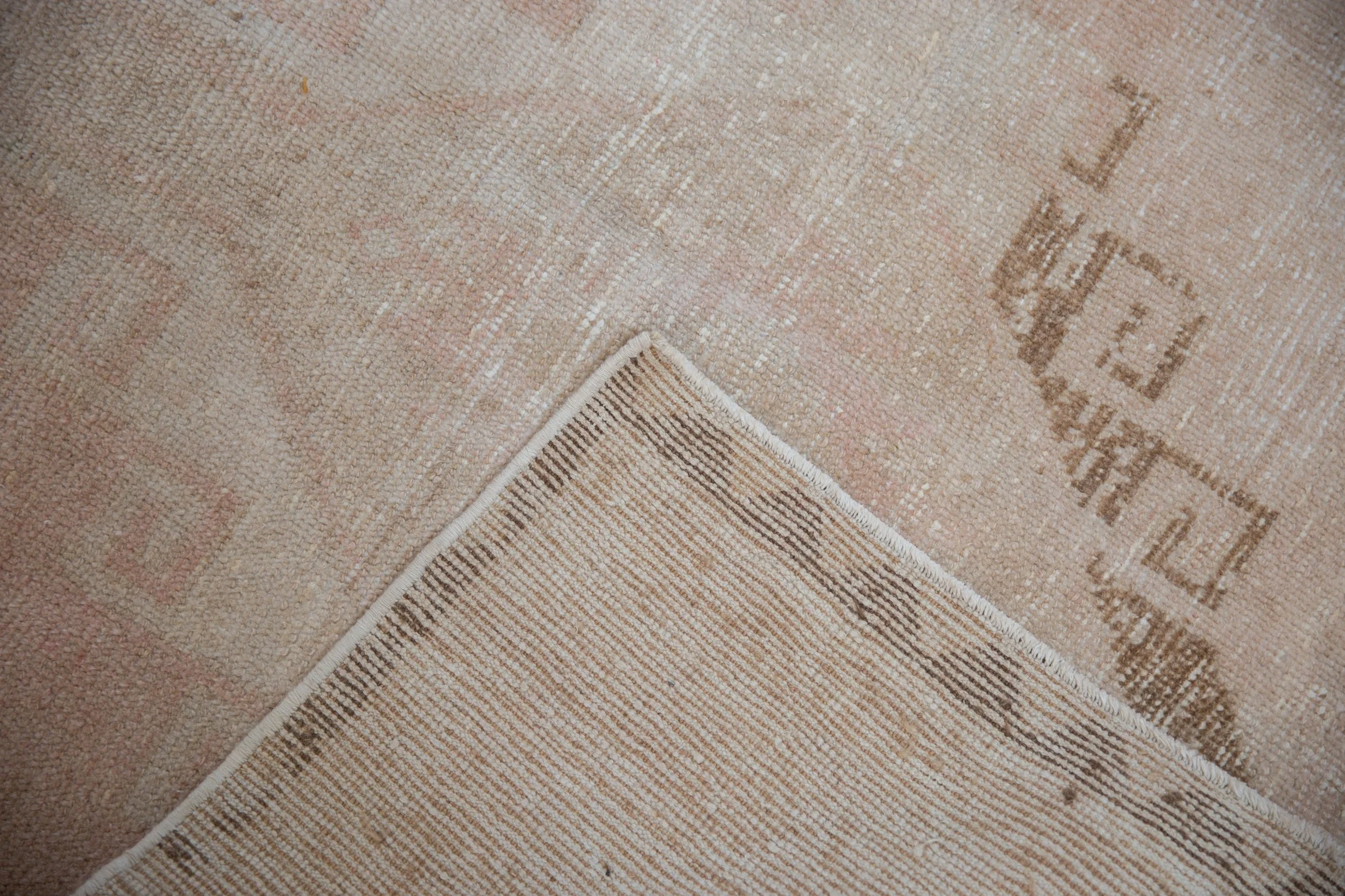 3.5x12.5 Vintage Distressed Oushak Rug Runner - Image 10