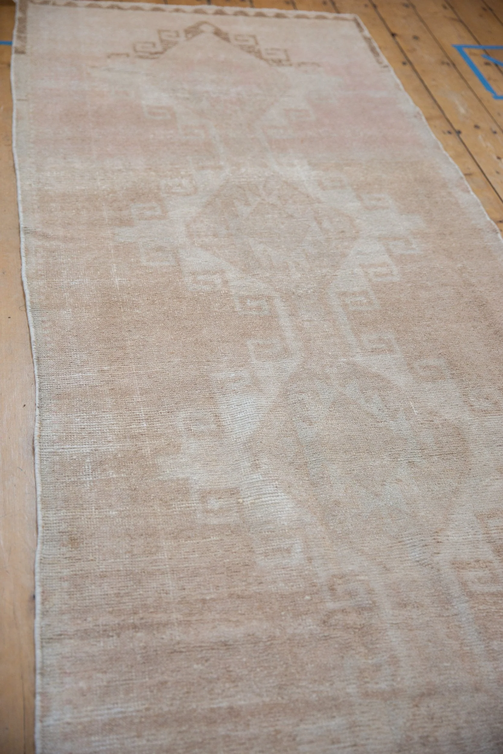 3.5x12.5 Vintage Distressed Oushak Rug Runner - Image 4