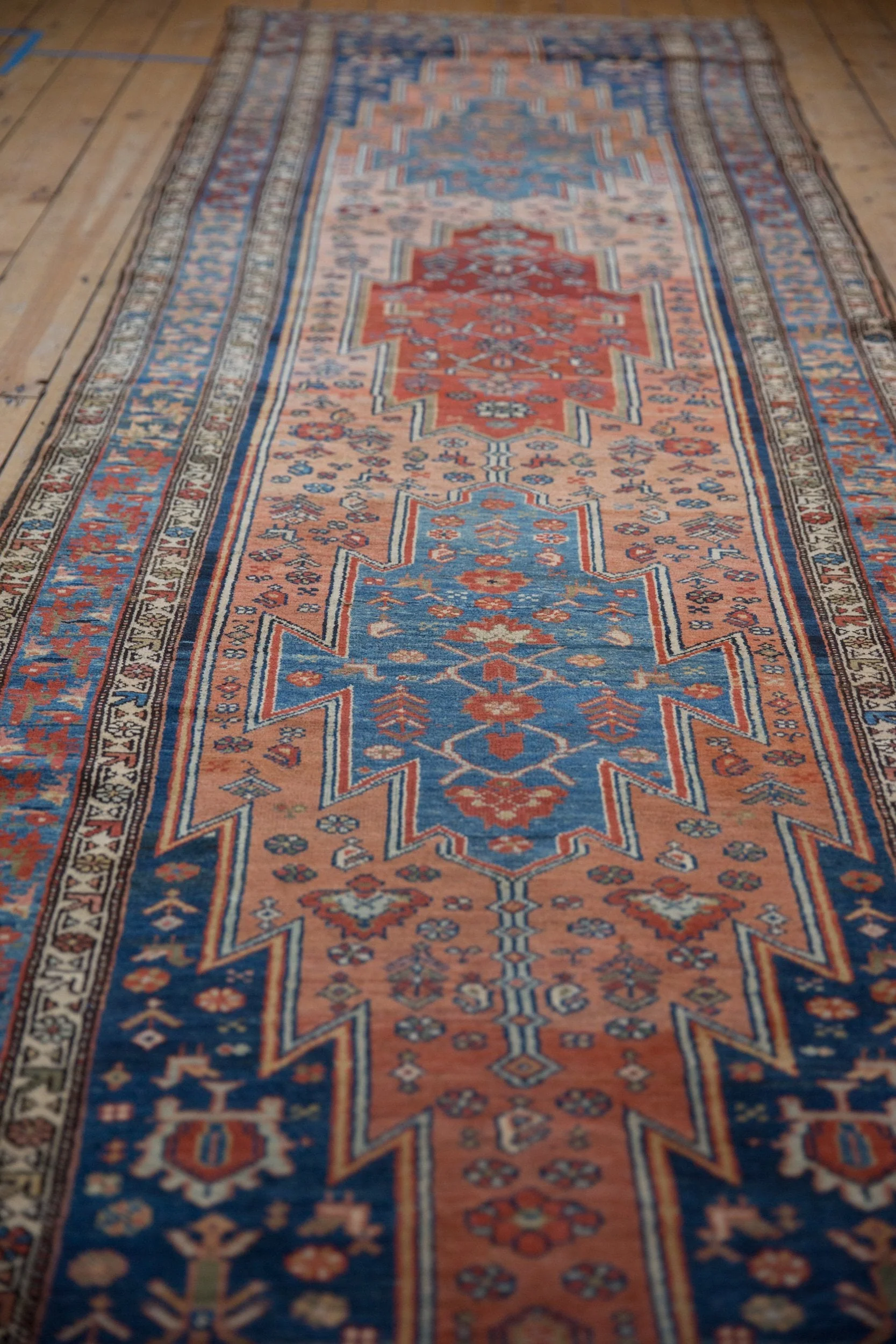 3.5x12.5 Vintage Fine Distressed Malayer Rug Runner - Image 5