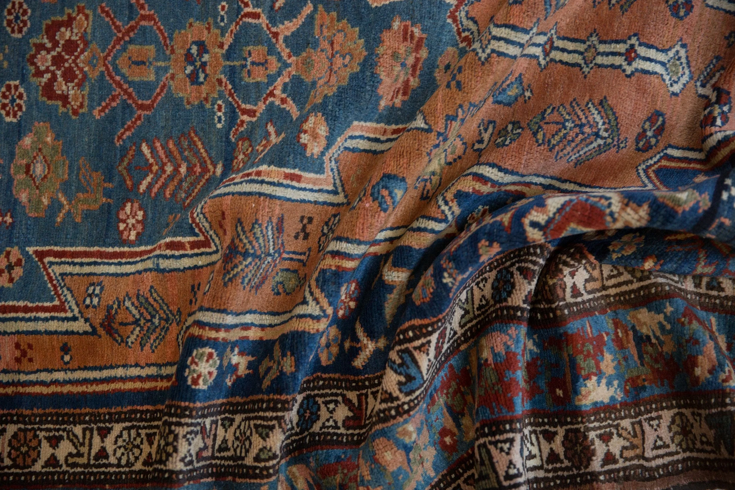 3.5x12.5 Vintage Fine Distressed Malayer Rug Runner - Image 9
