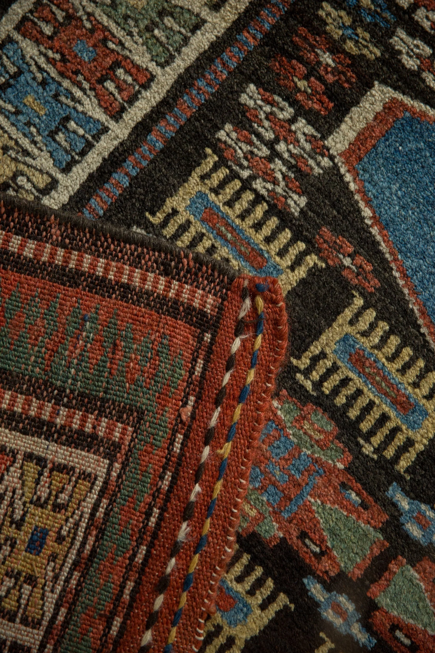 3.5x12.5 Vintage Kurdish Rug Runner - Image 10