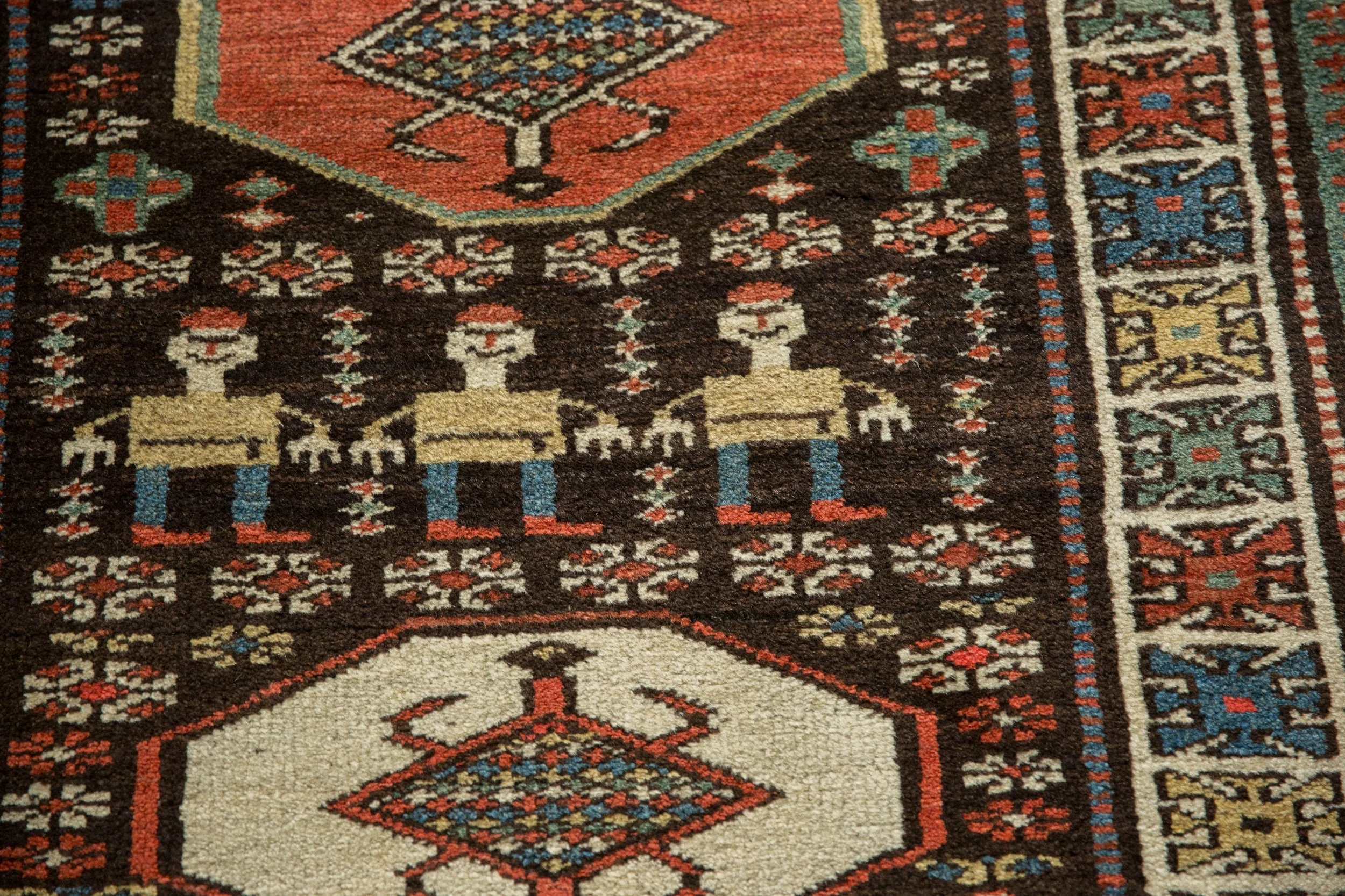3.5x12.5 Vintage Kurdish Rug Runner - Image 3