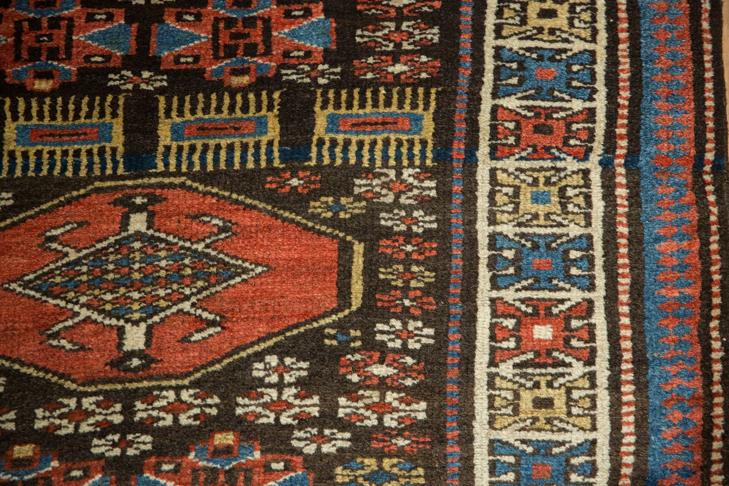3.5x12.5 Vintage Kurdish Rug Runner - Image 4