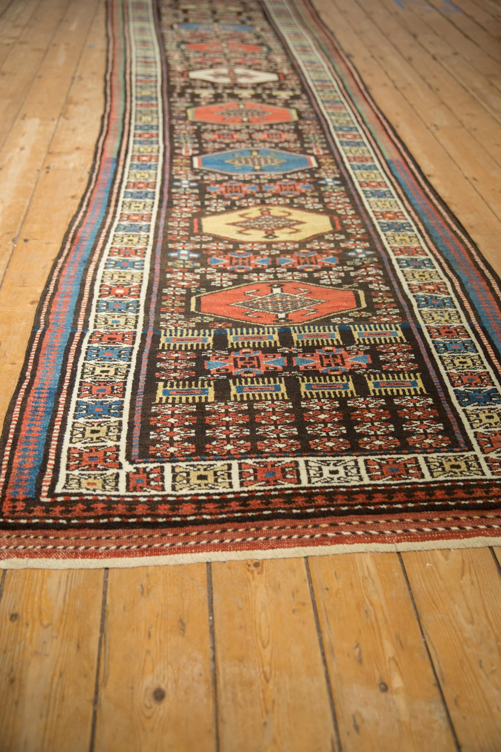 3.5x12.5 Vintage Kurdish Rug Runner - Image 5