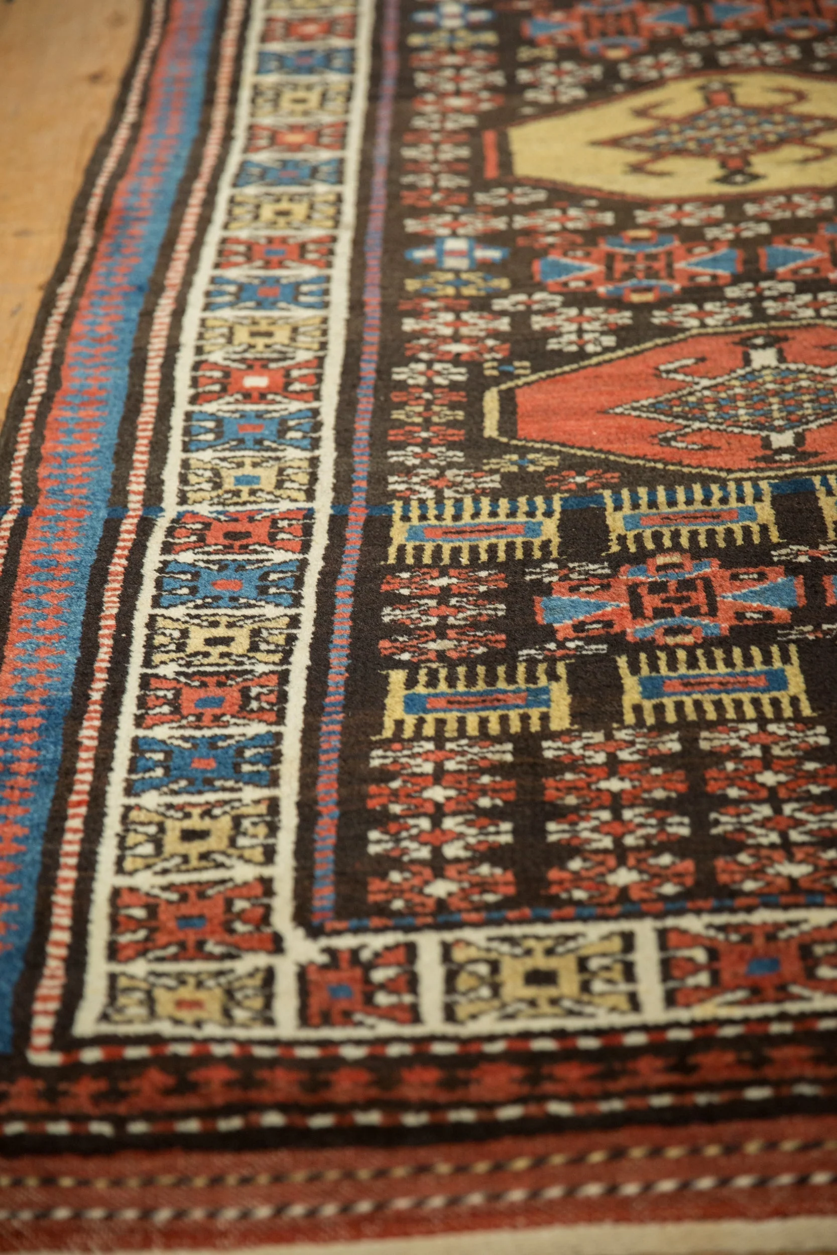 3.5x12.5 Vintage Kurdish Rug Runner - Image 6