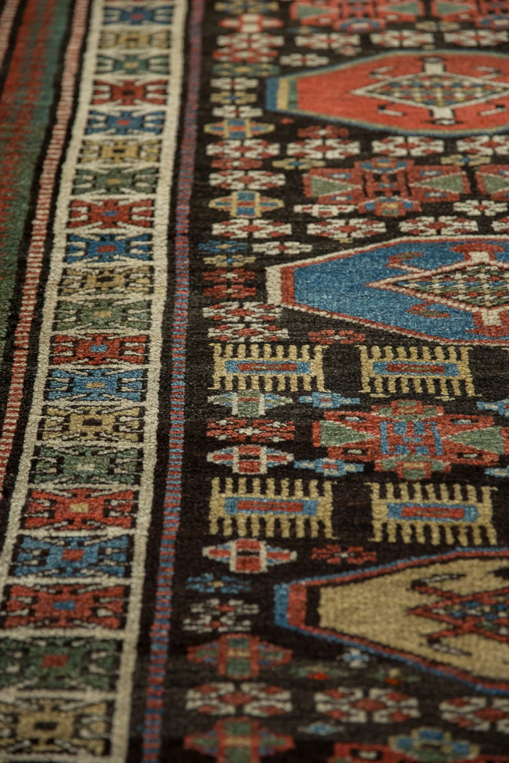 3.5x12.5 Vintage Kurdish Rug Runner - Image 8