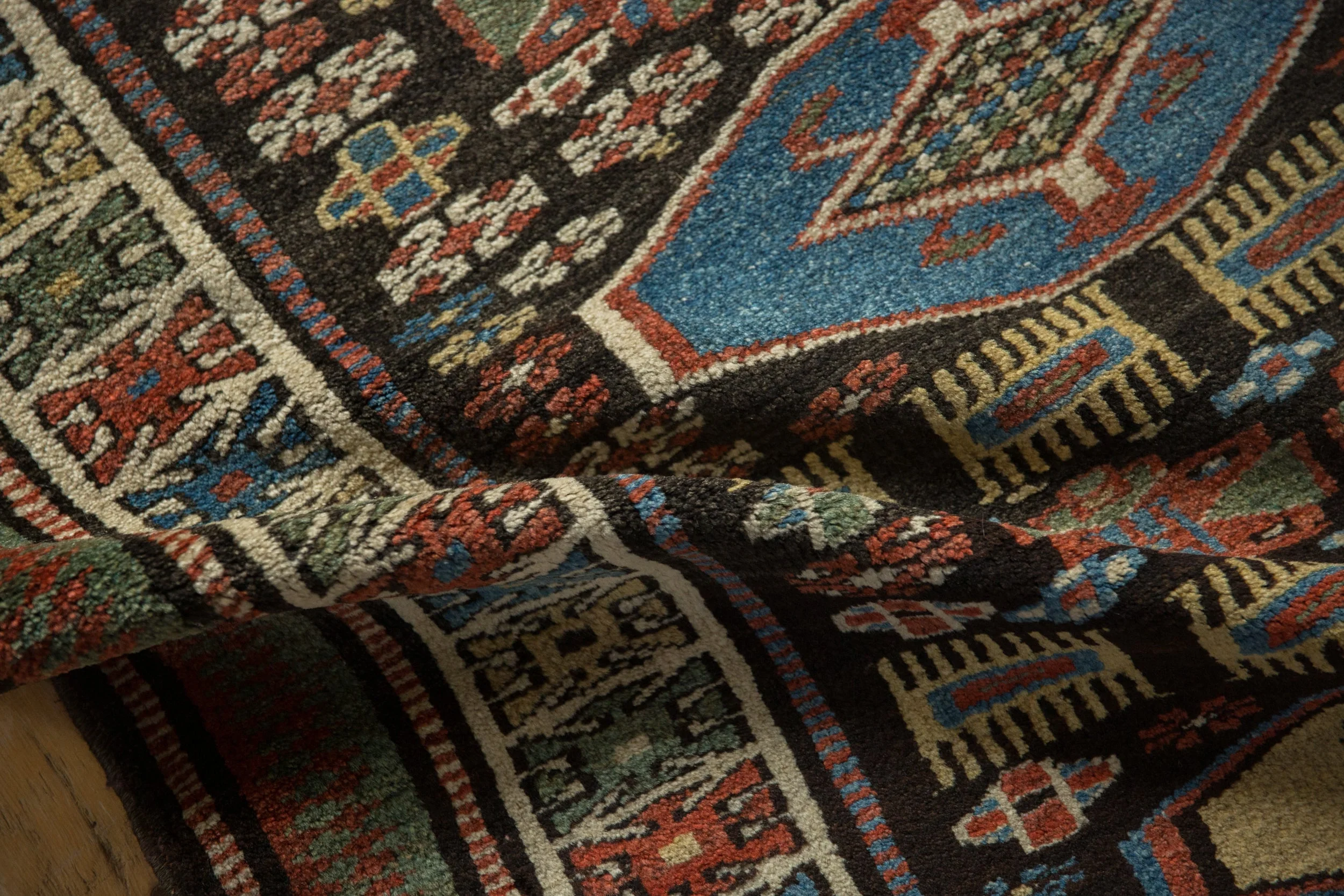 3.5x12.5 Vintage Kurdish Rug Runner - Image 9